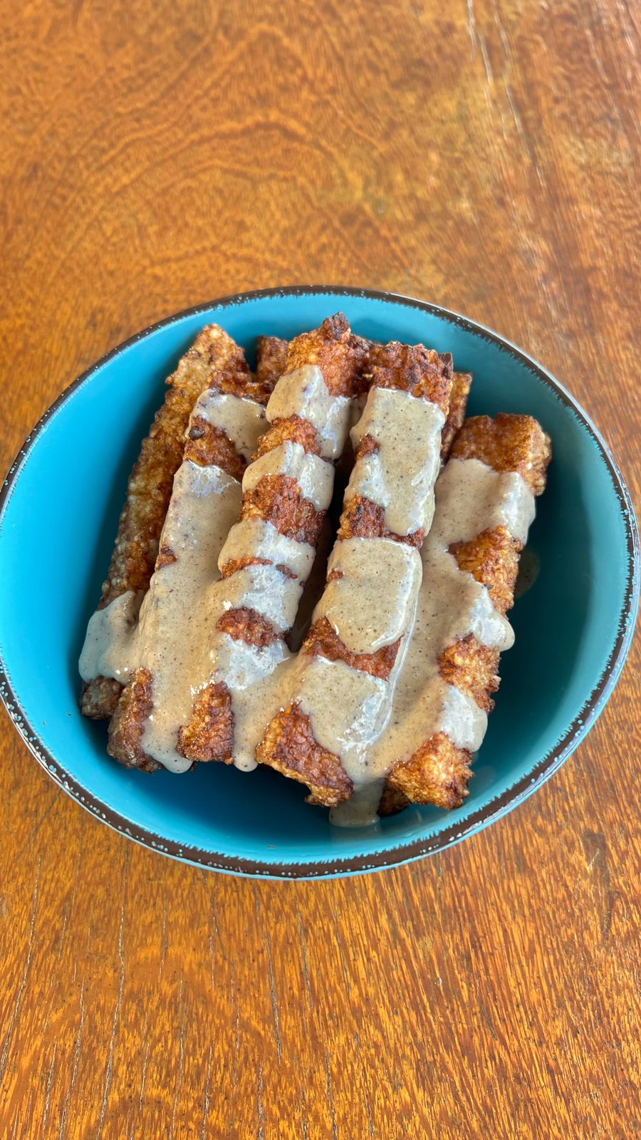 Receita de Palitos de Tapioca com Creme Doce e Farofa Crocante