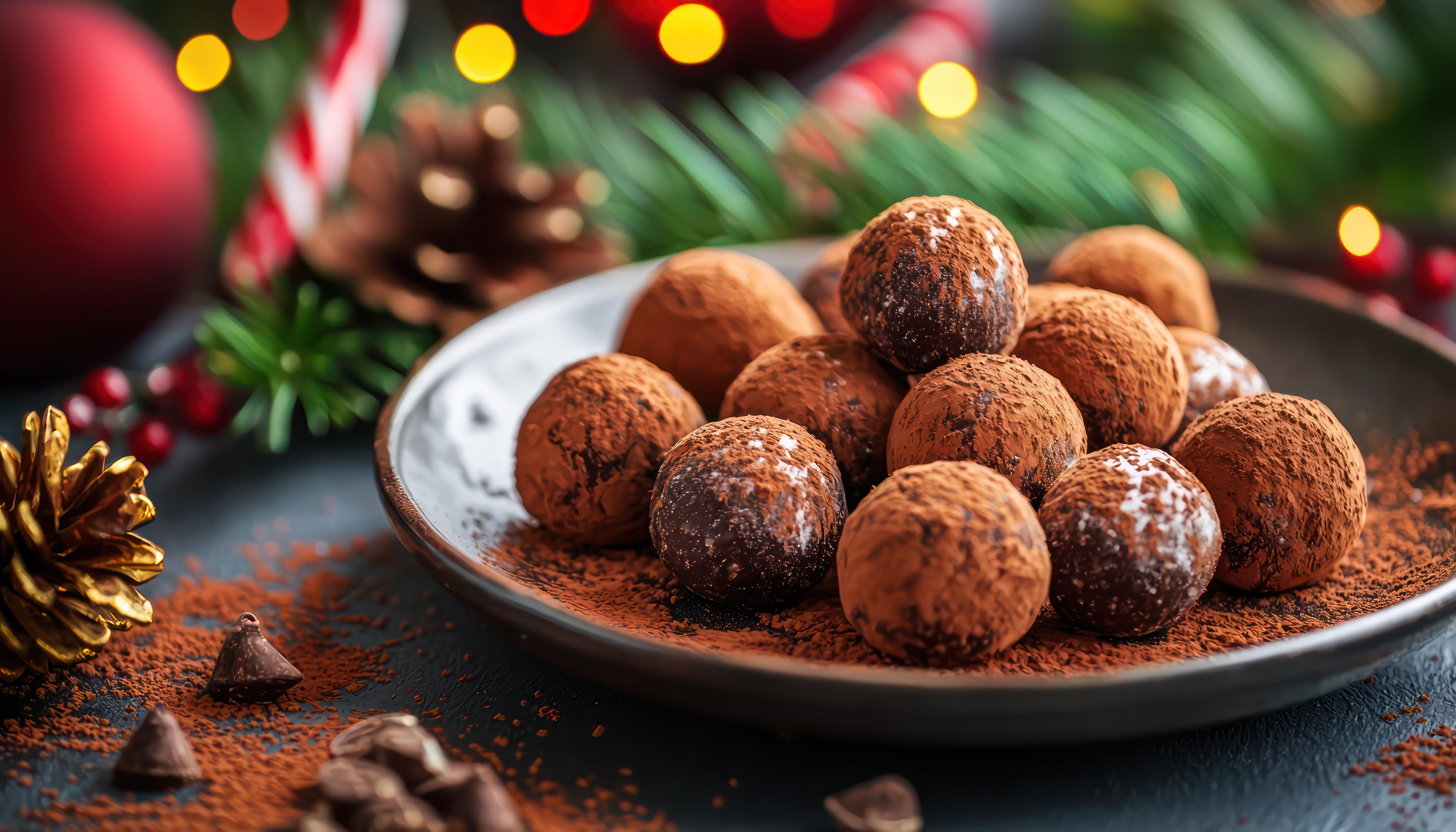 Receita deTrufas de Chocolate e Amêndoas