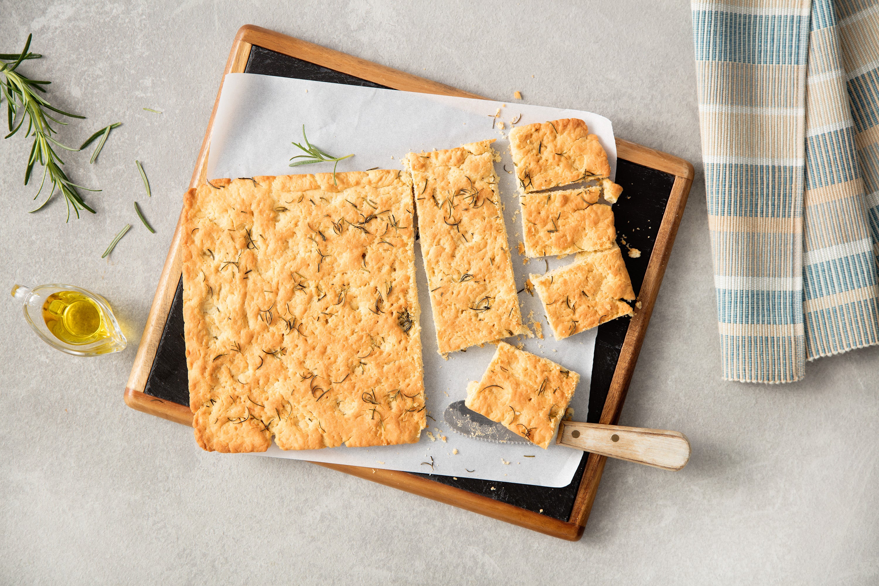 Focaccia com Alecrim