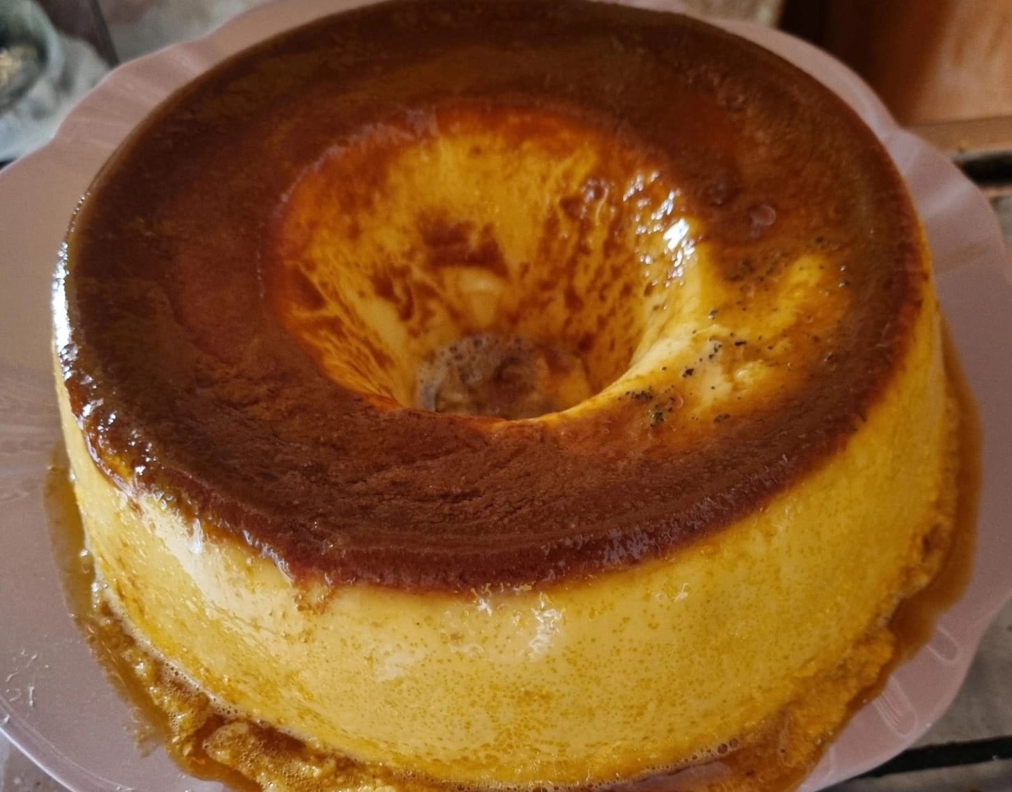 Receita de Pudim de Maracujá com Caramelo de Leite
