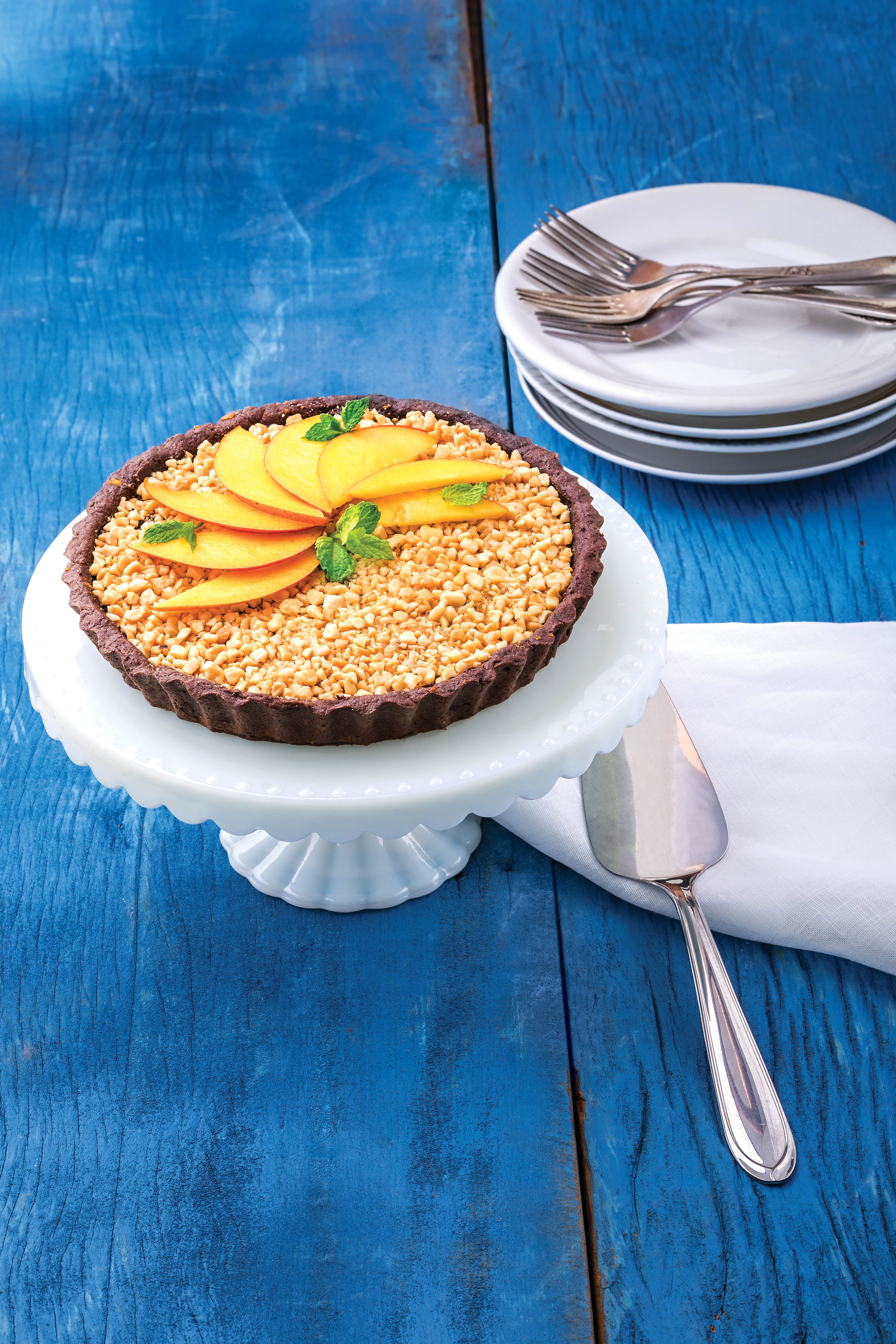 Torta de Cacau e Castanha sem Açúcar