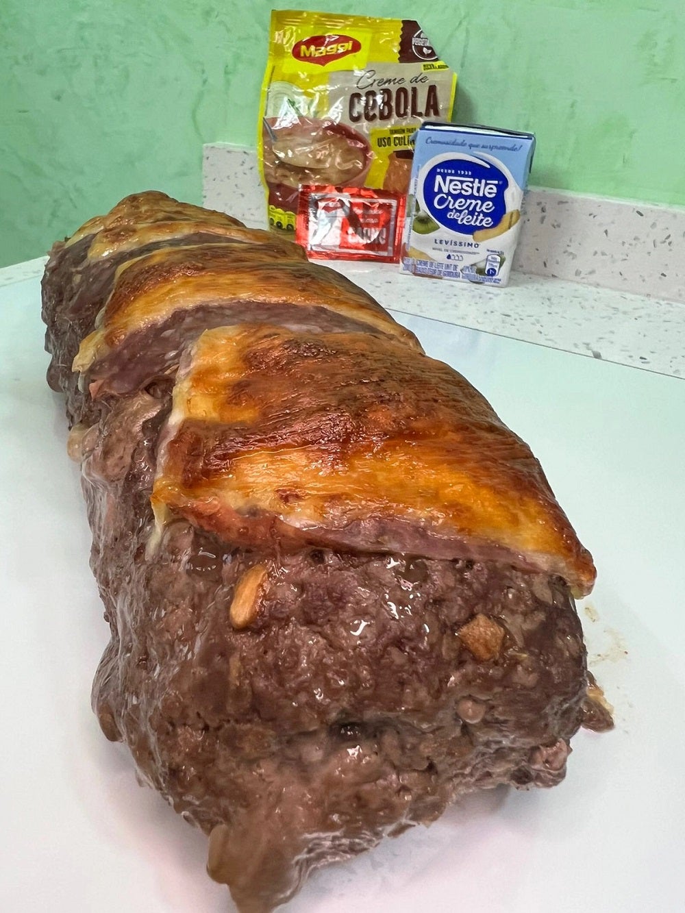 Receita de Rocambole de Carne Moída
