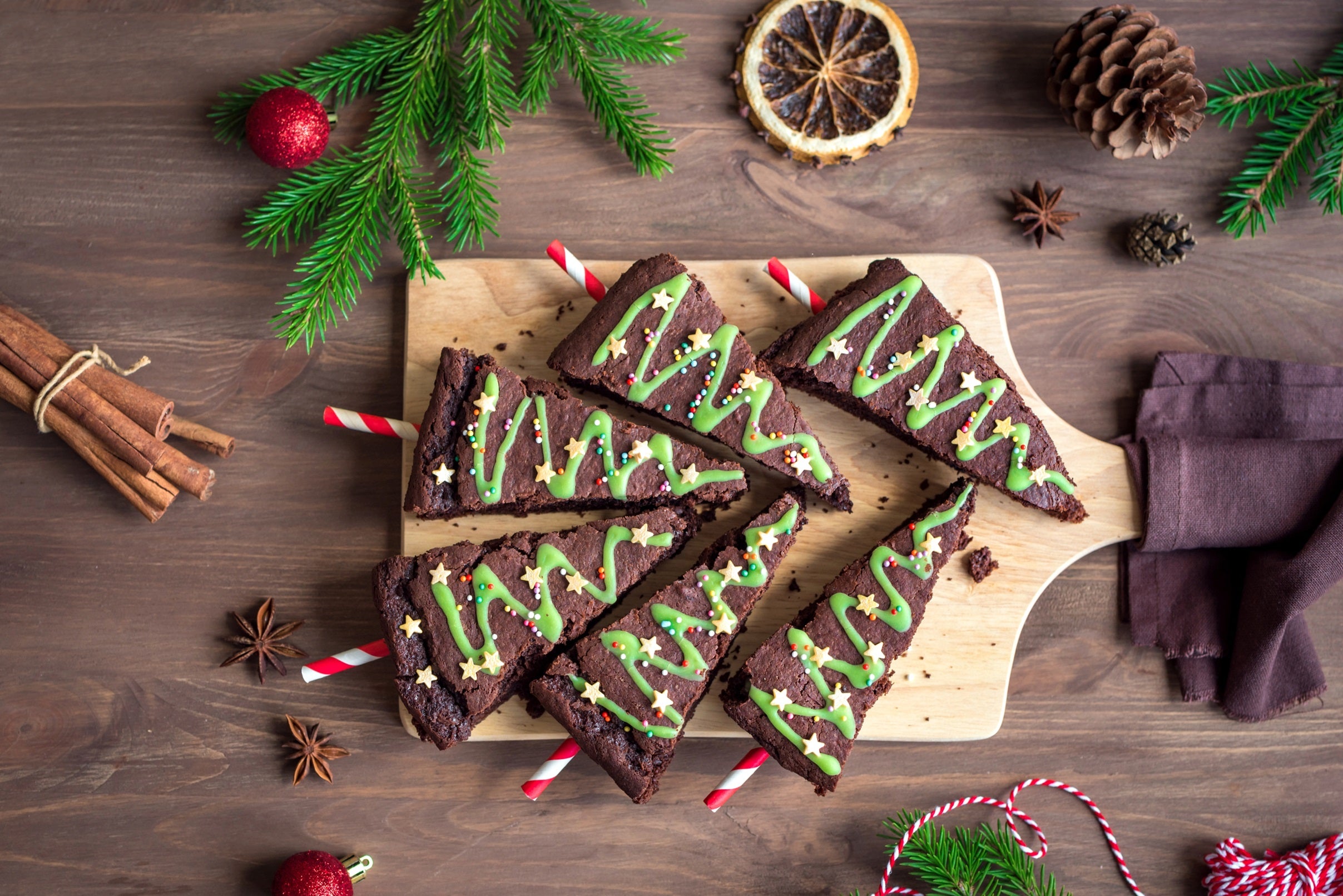 Receita de Árvore de Natal de Brownie