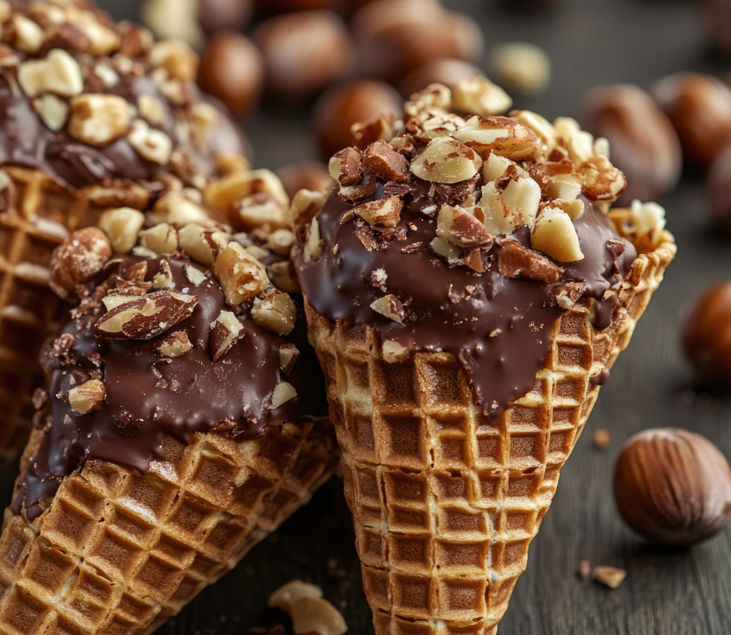 Receita de Cone Trufado Gourmet