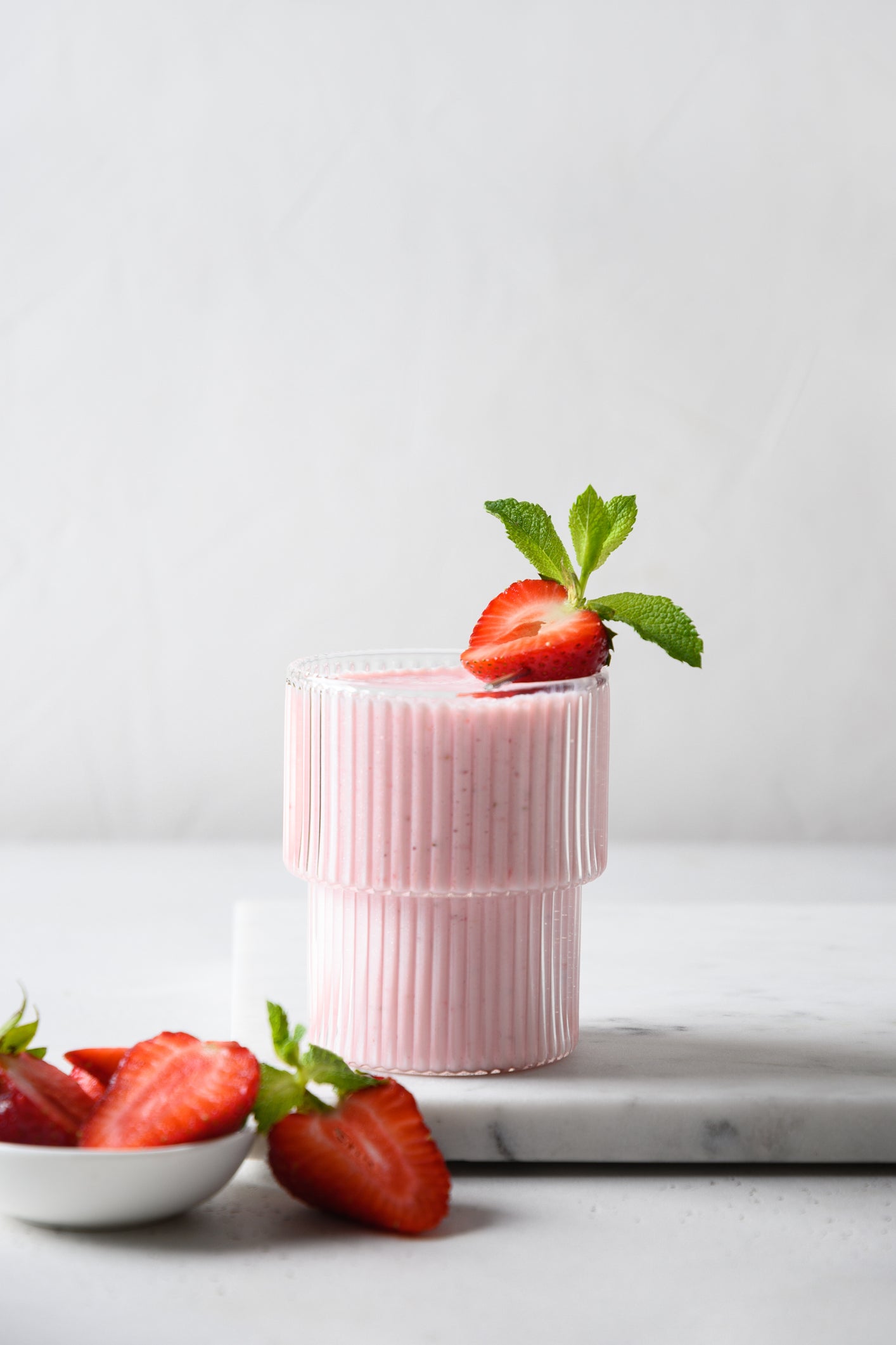Receita de Vitamina Cremosa de Morango