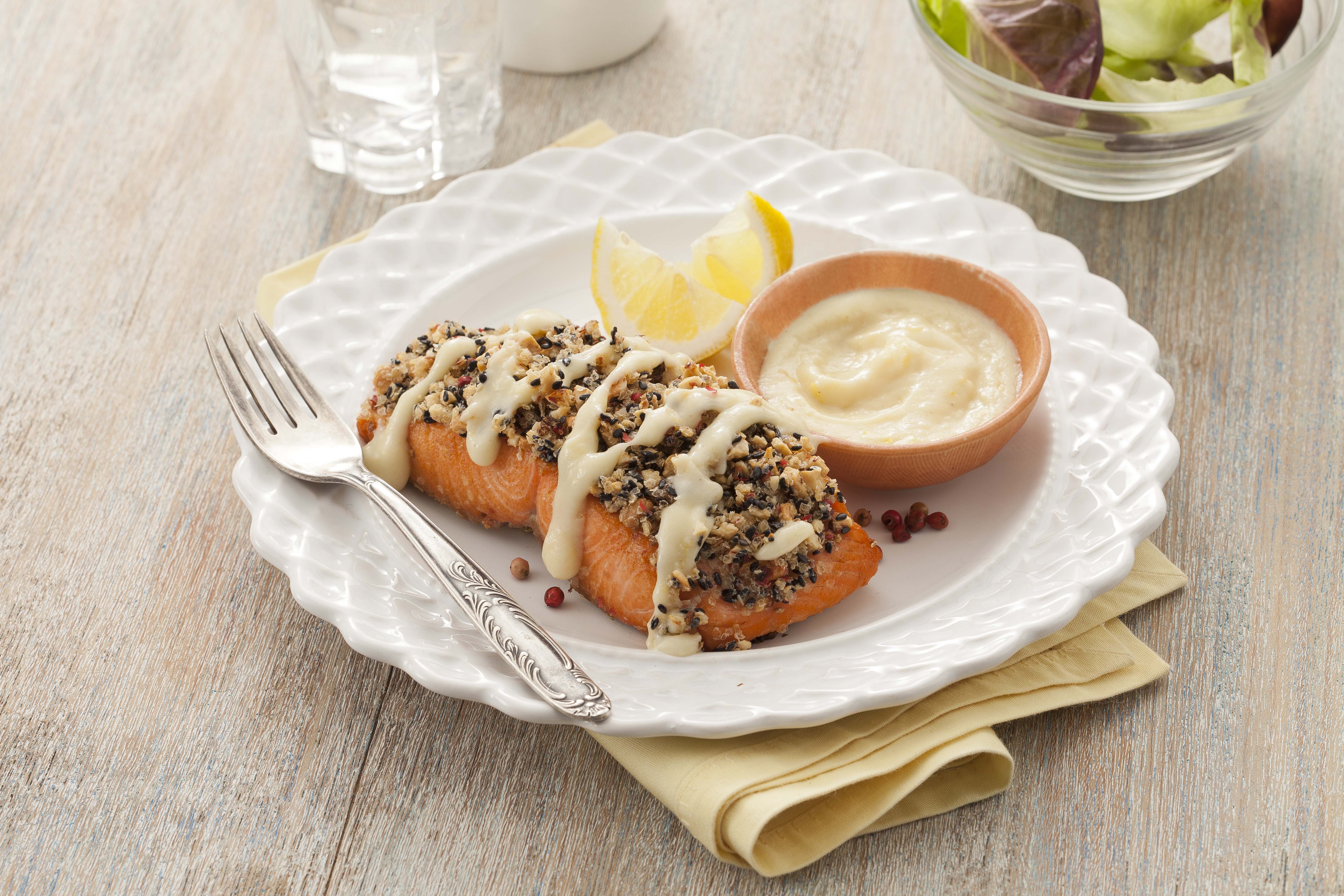 Salmão com Crosta ao Limone Molico
