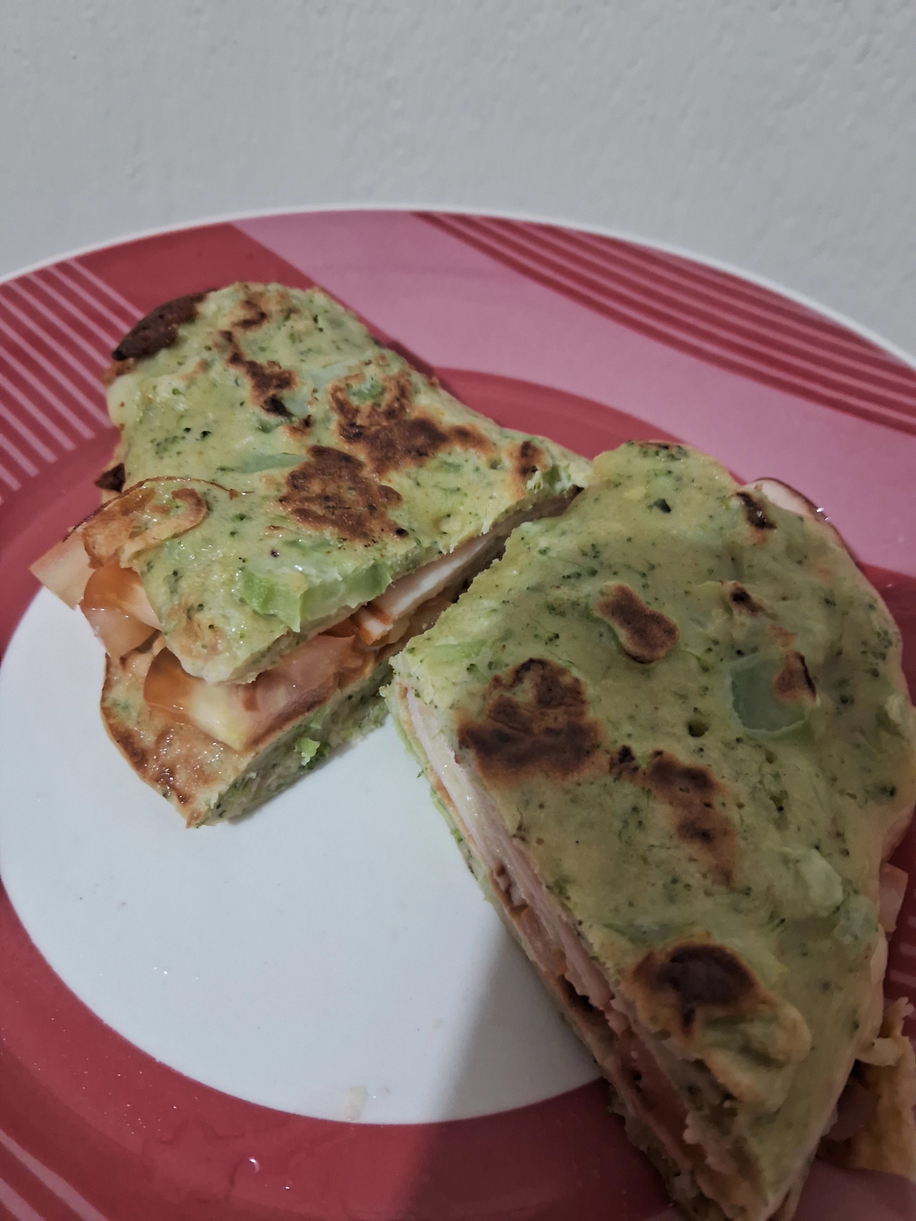 Receita de Panqueca de Brócolis Recheada