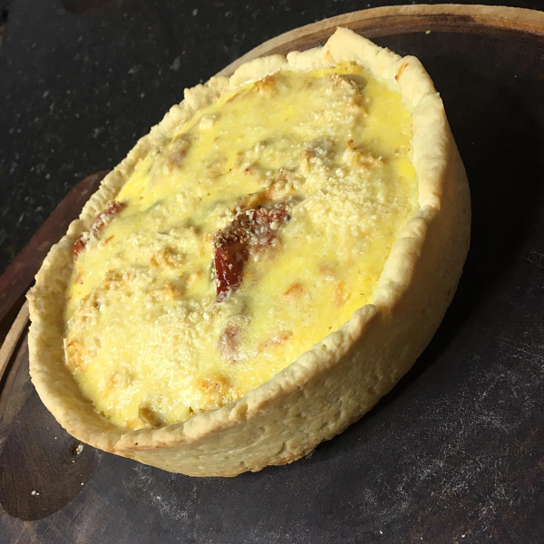 Quiche de Frango com Tomates Secos