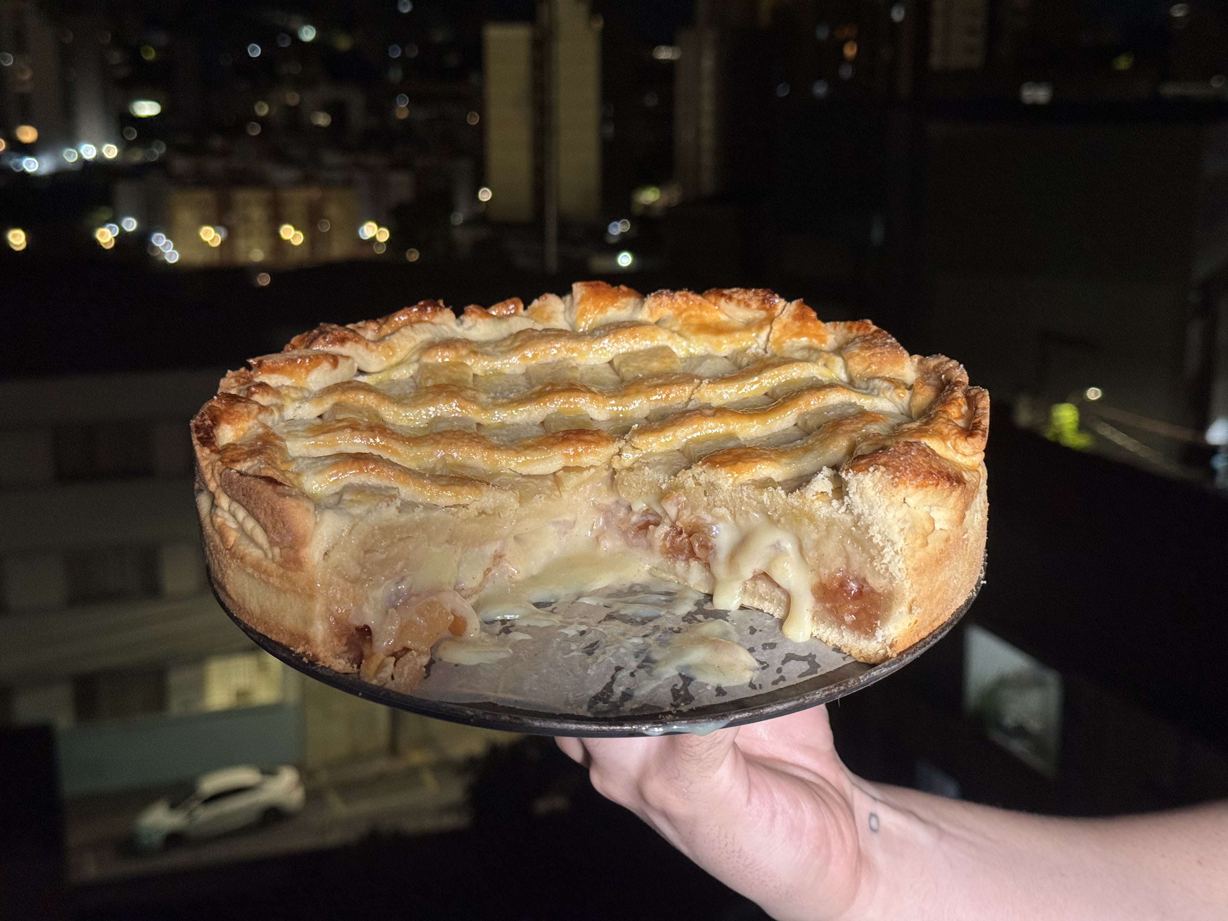 Receita de Torta de Maçã com Ganache de Chocolate Branco