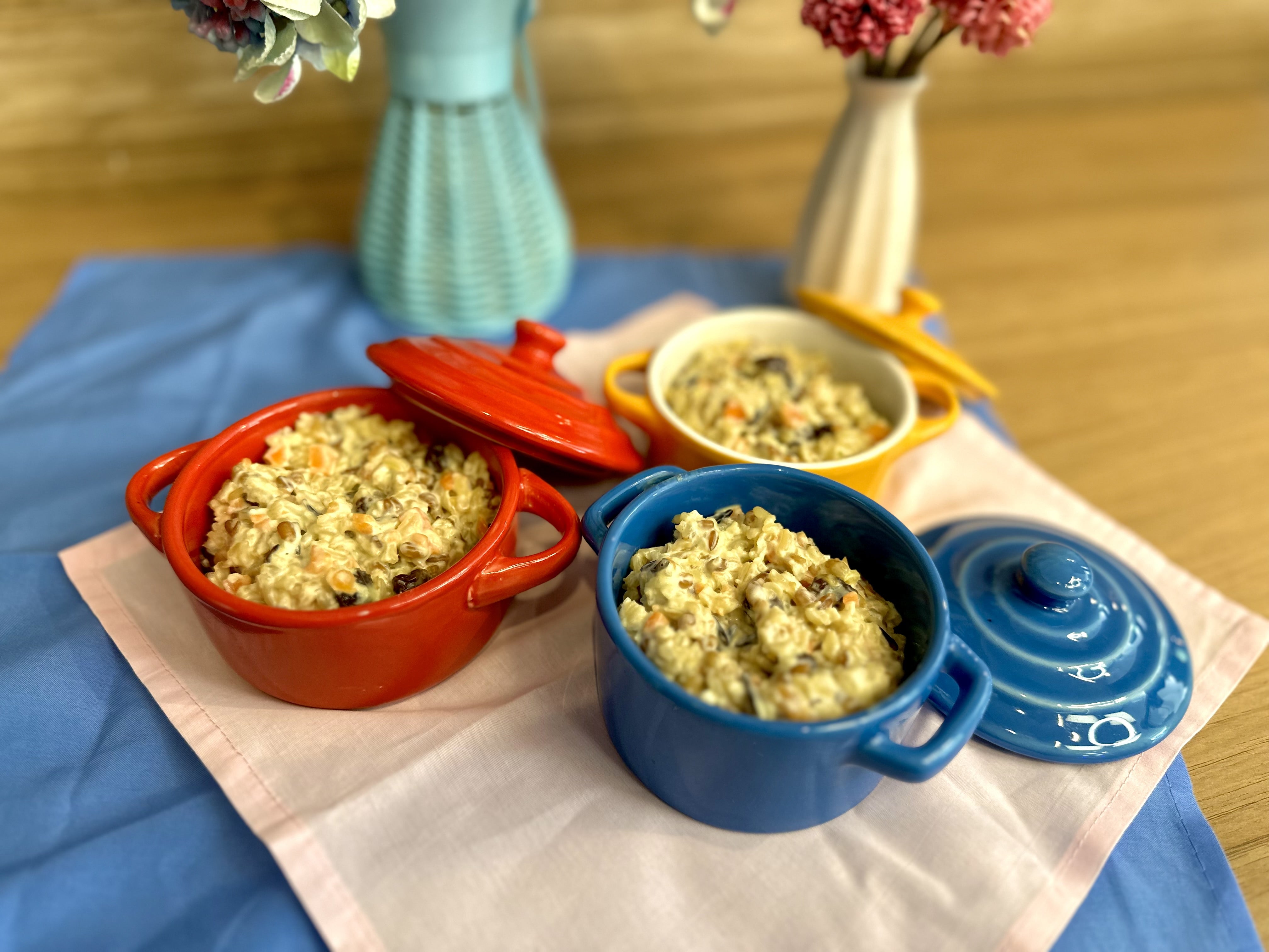 Receita de Arroz Colorido Cremoso com Ascenda