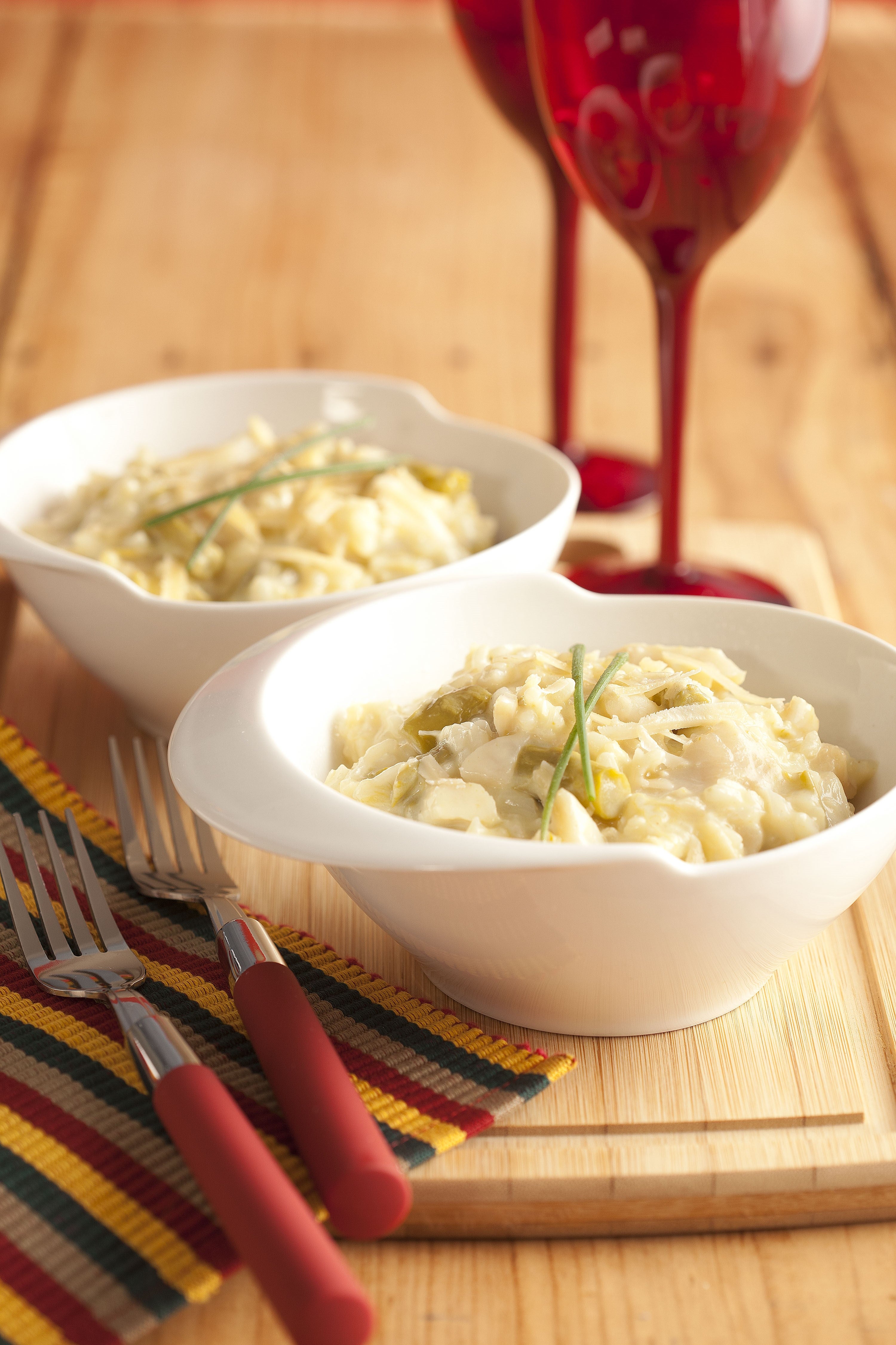 Risoto de Aspargos com Bacalhau
