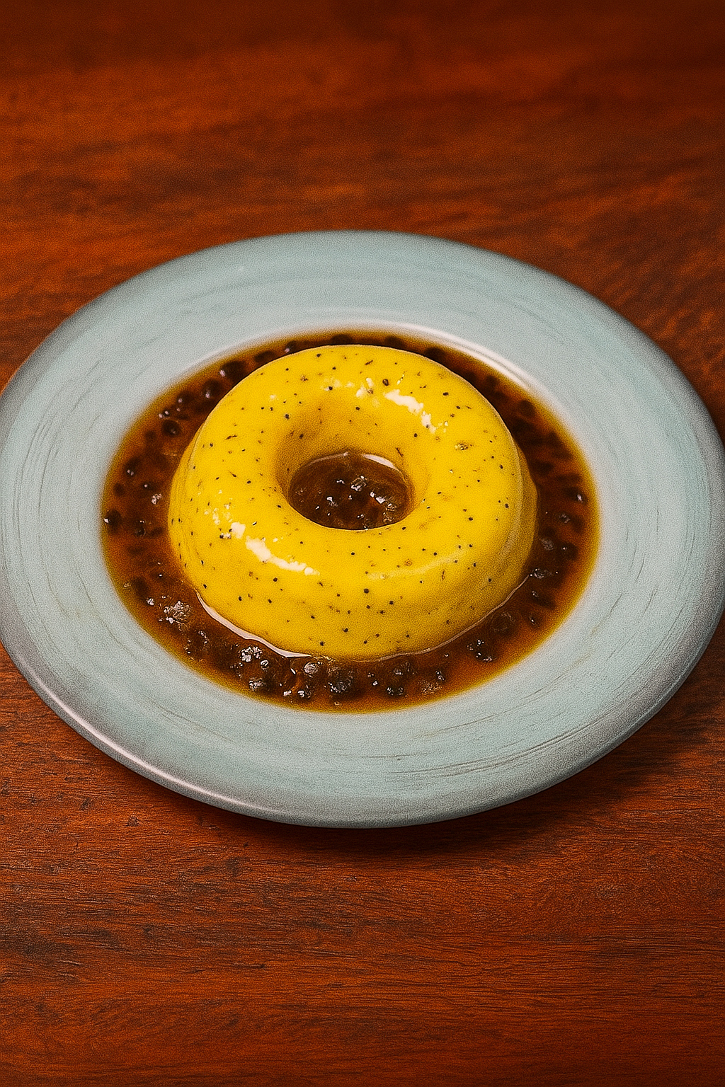 Receita de Flan Tropical de Maracujá com Manga
