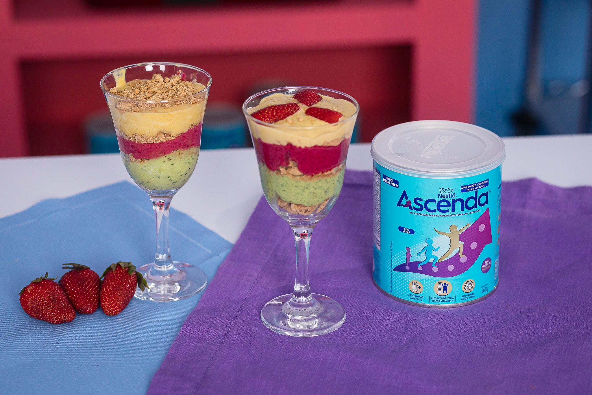 Receita de Pavê Colorido com Ascenda