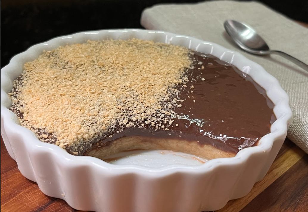 Receita de Gelado de Farinha Láctea e Brigadeiro