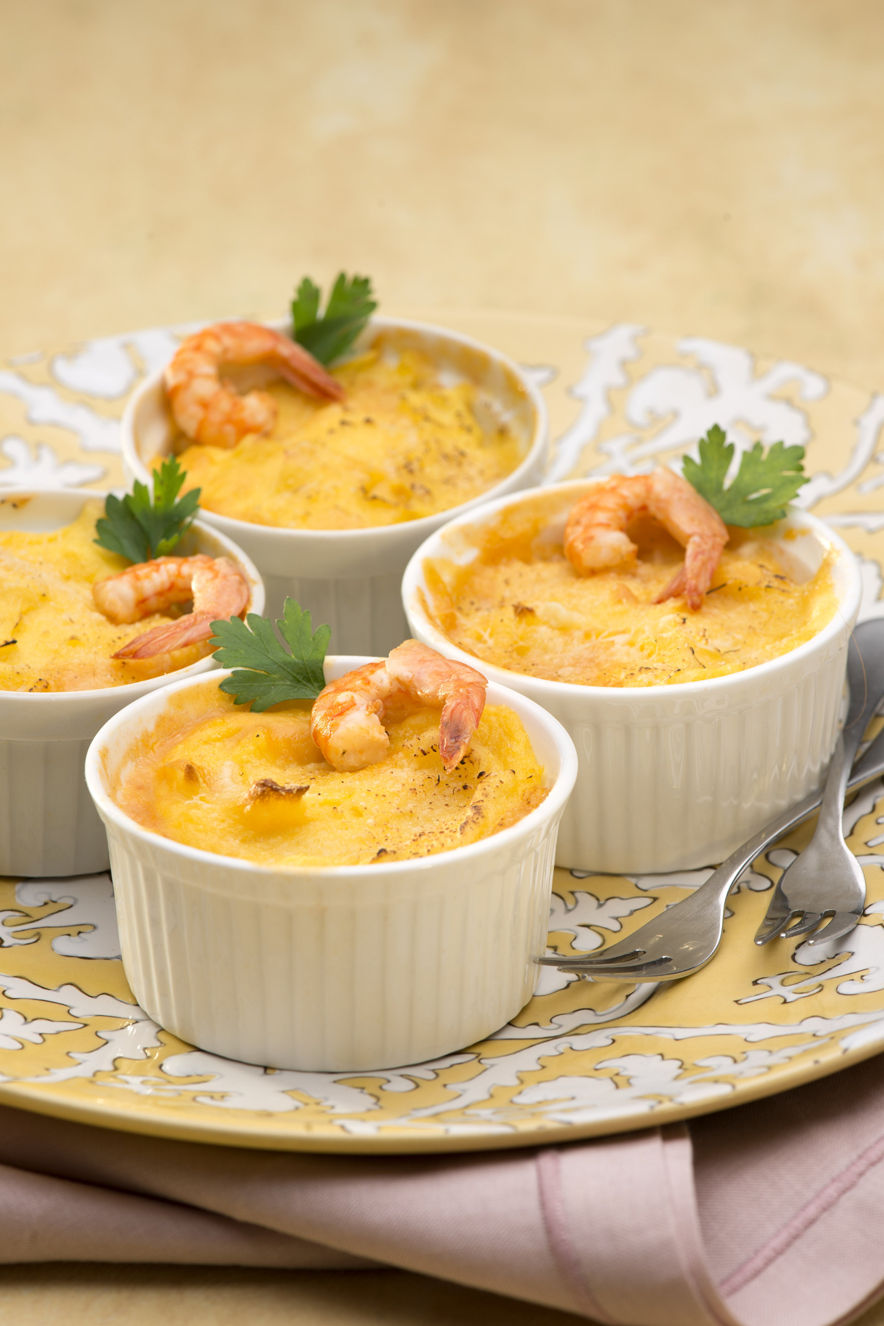 Escondidinho de Camarão e Alho-Poró