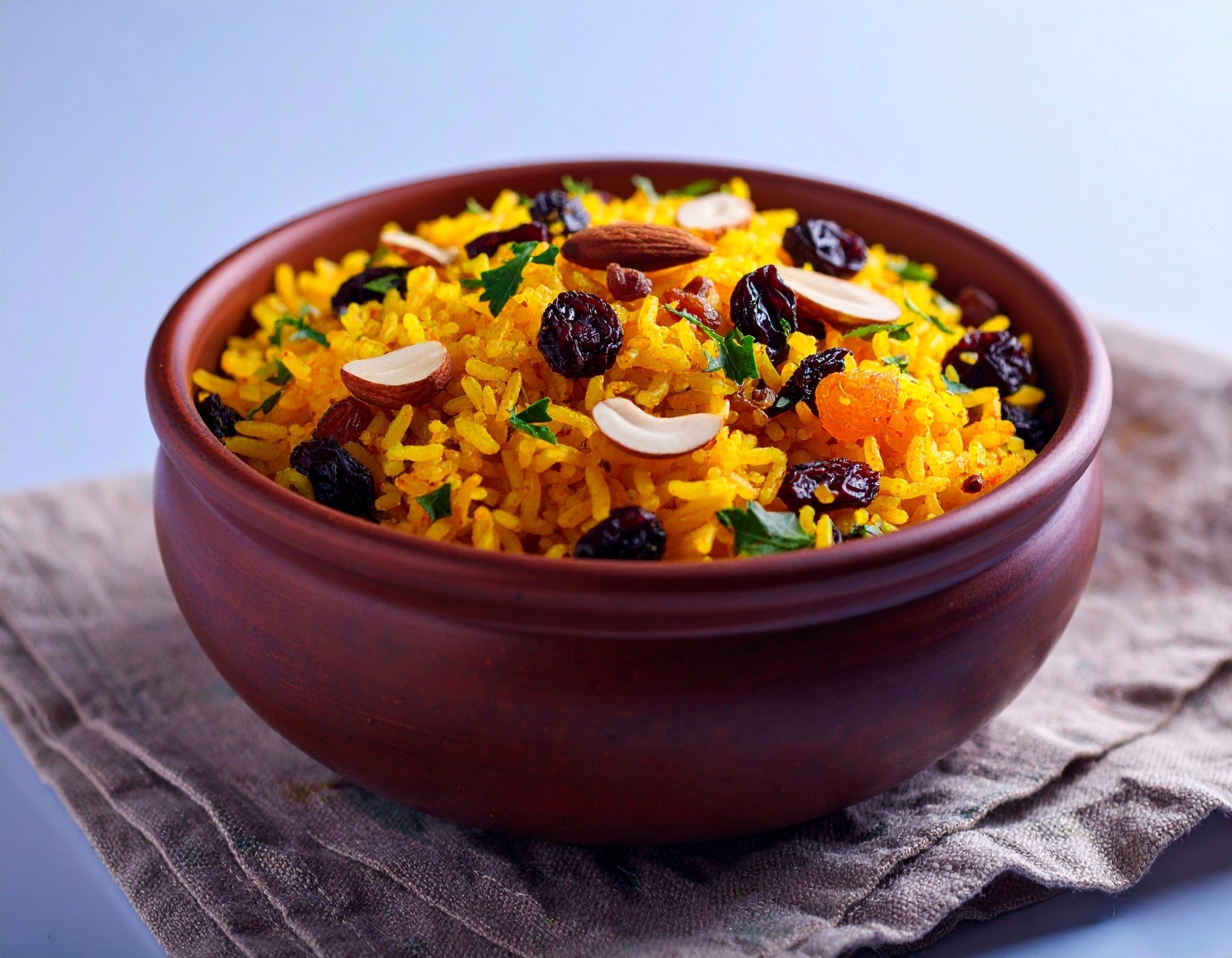 Receita de Arroz com Amêndoas e Passas