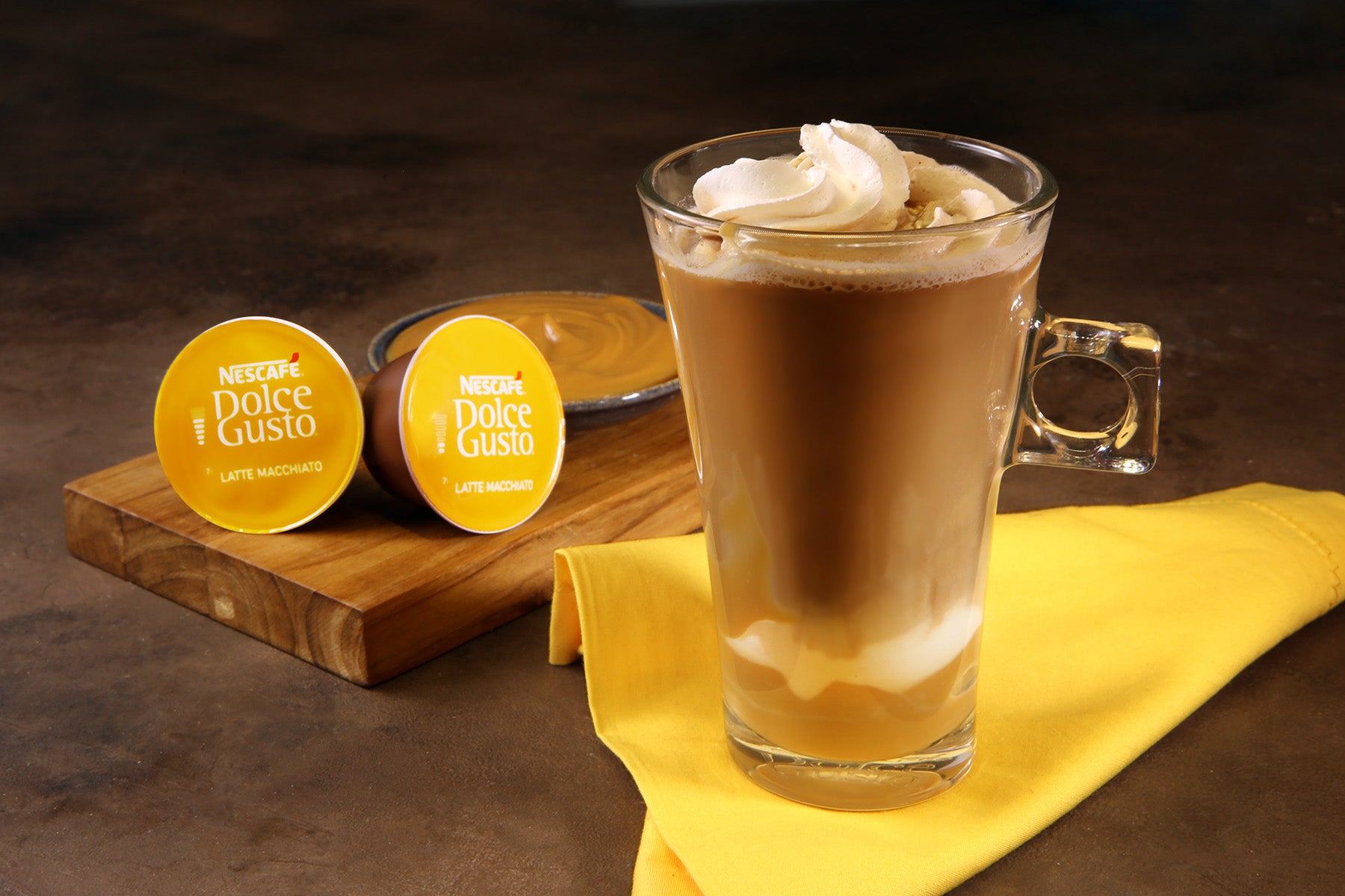 Latte Macchiato com Doce de Leite e Chantilly