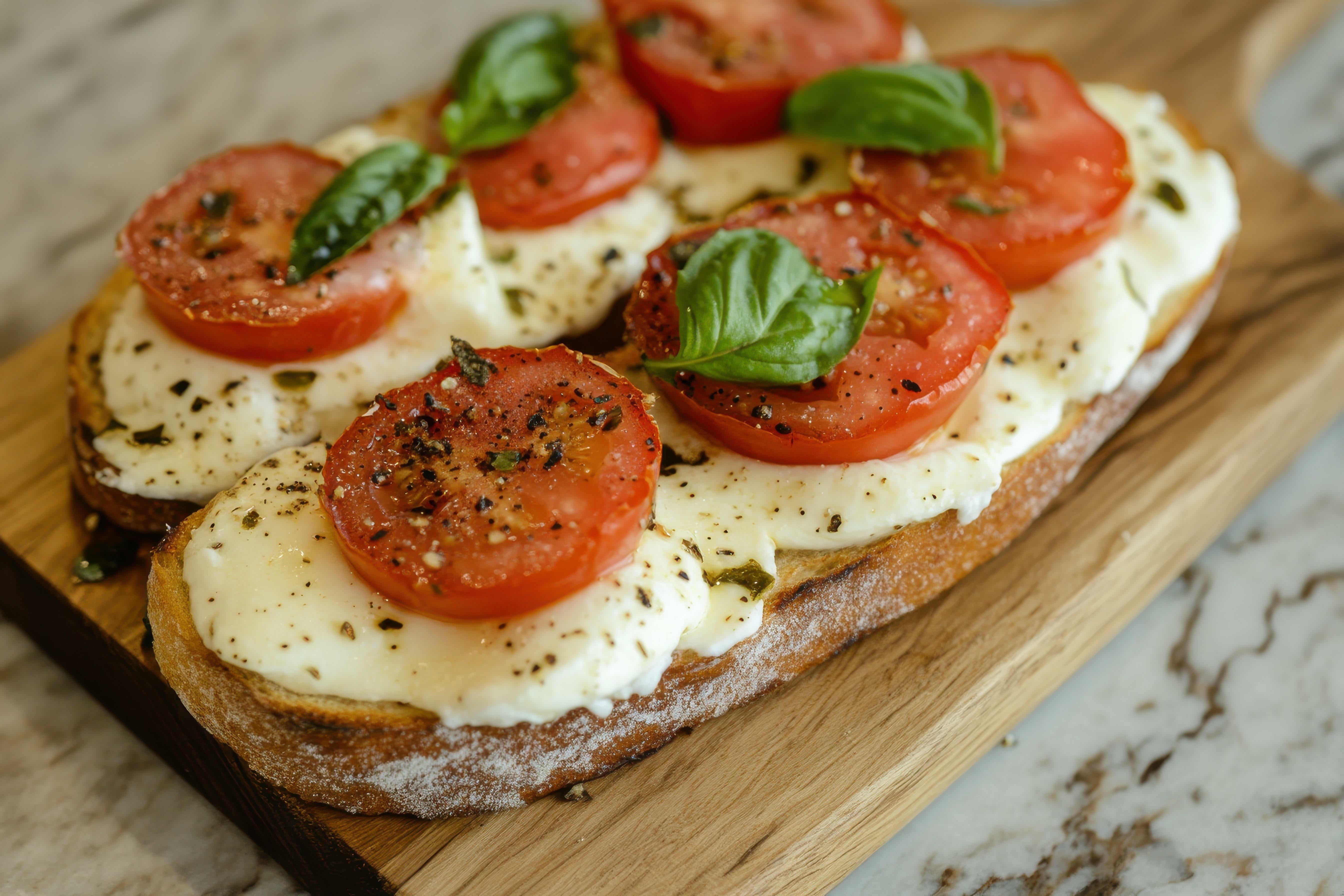 Receita de Torrada Caprese na Air Fryer