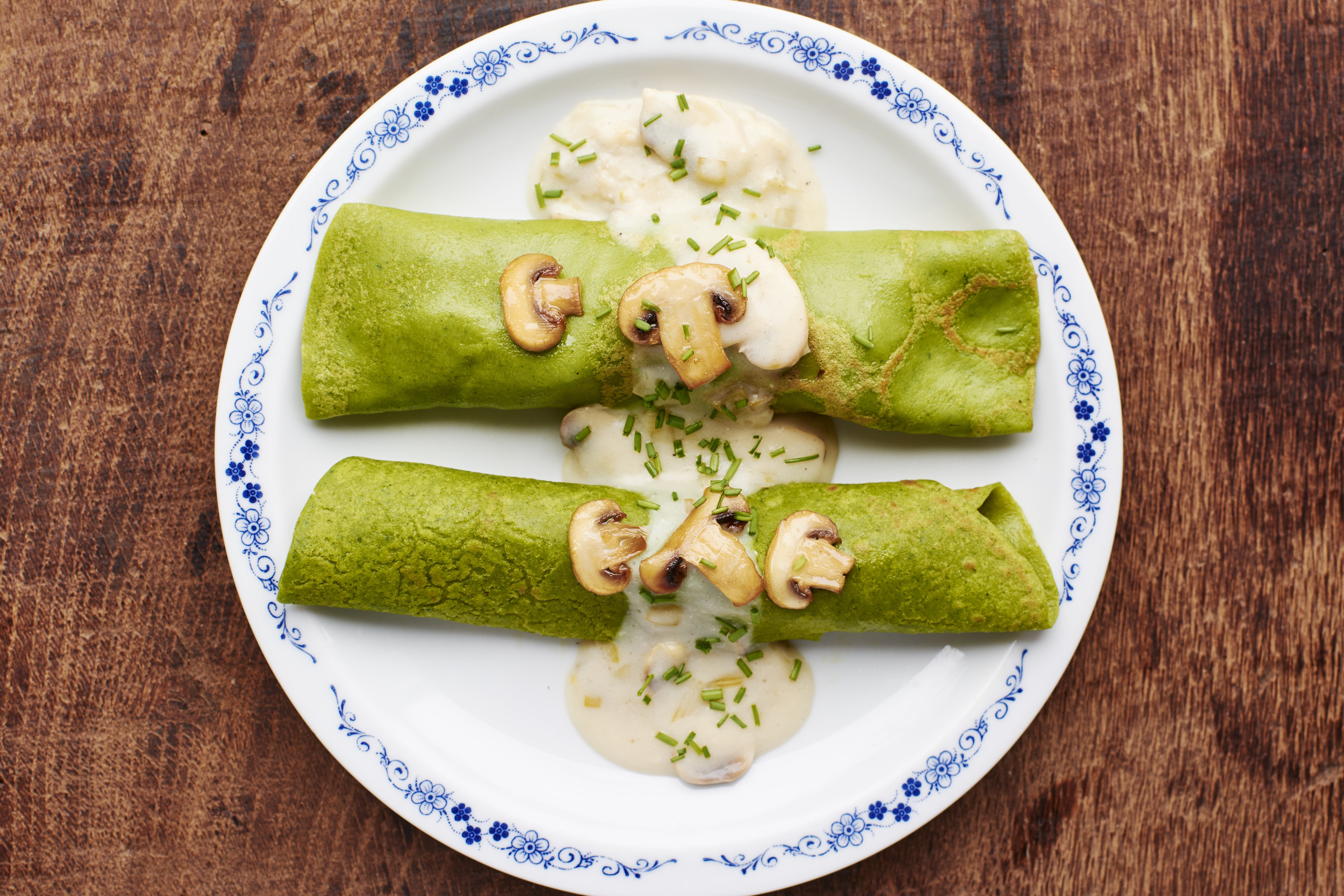 Crepes de Espinafre
