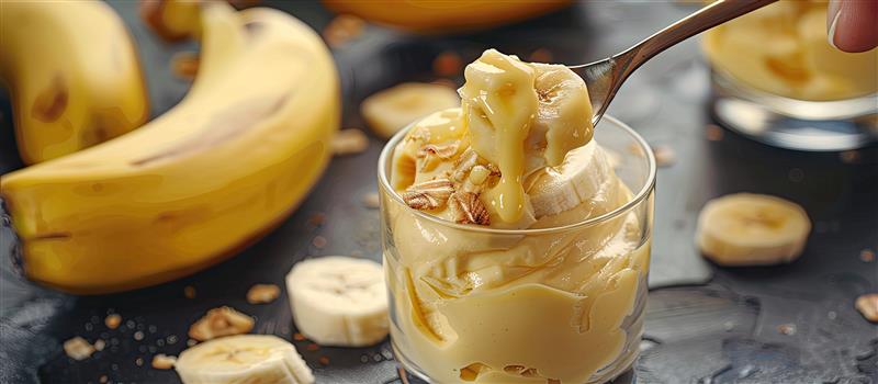 Receita de Mousse de Banana Nevada