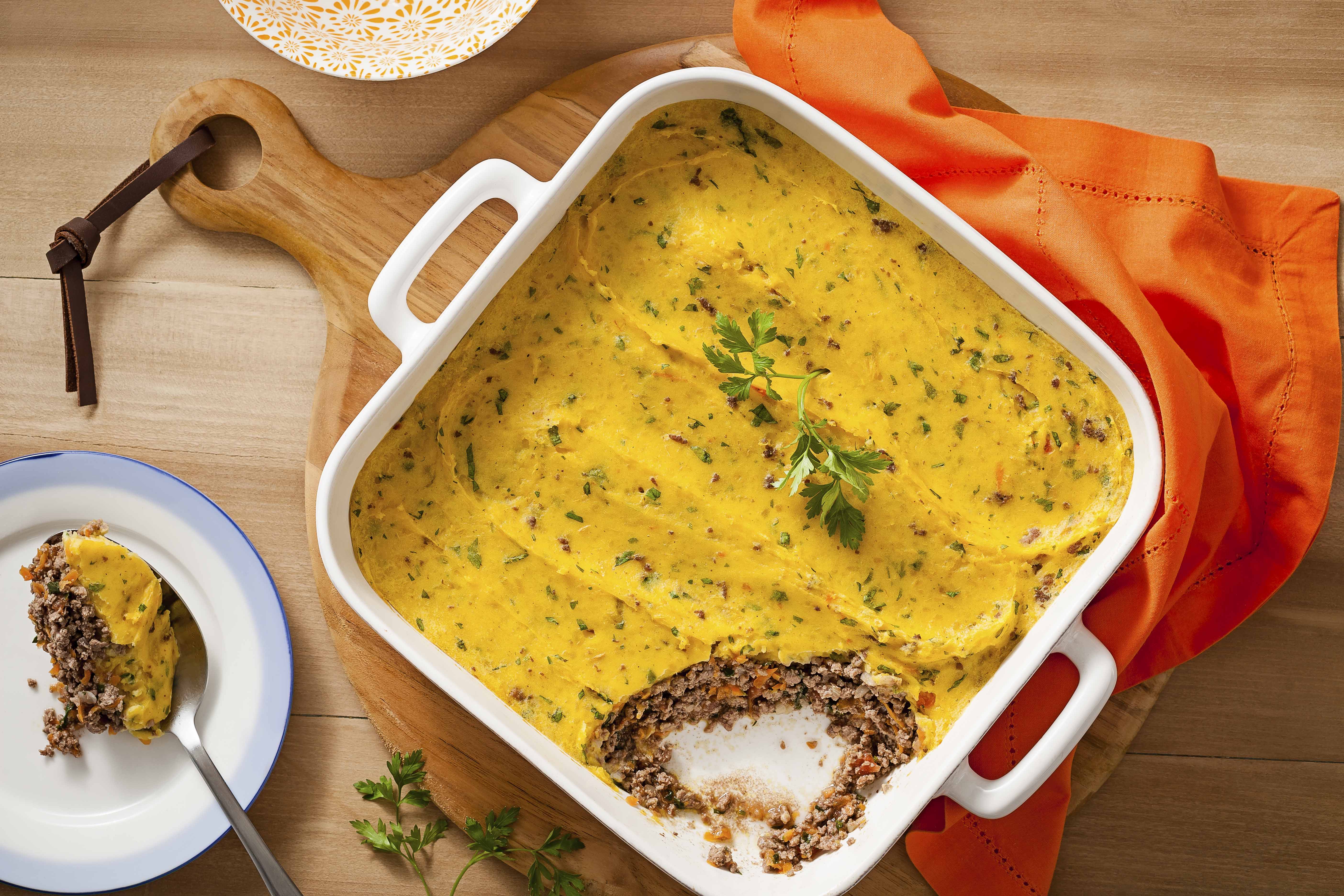Escondidinho de Carne Moída com Mandioquinha Cremoso em 45 Minutos