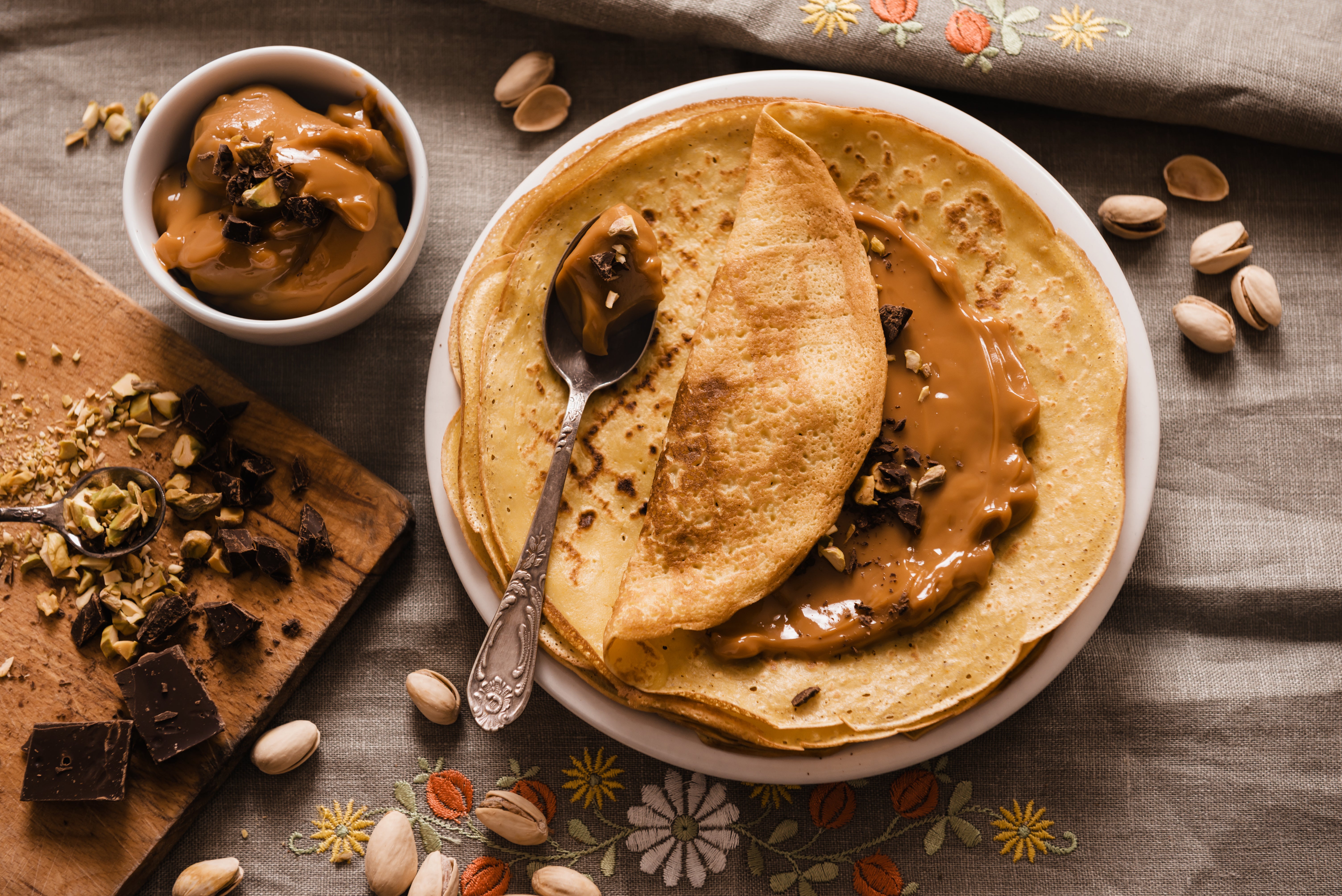 Crepe de Doce de Leite e Gengibre