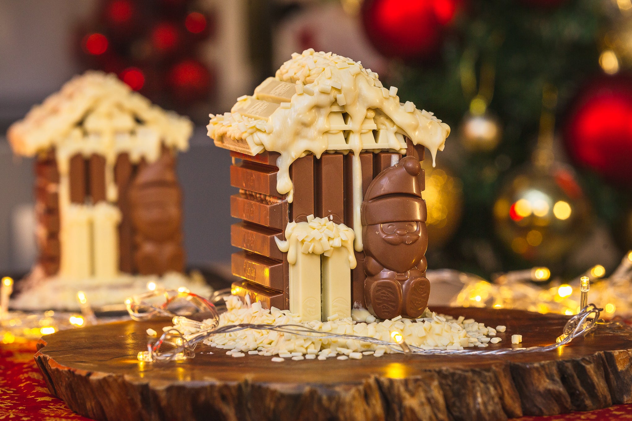 Casinha de KitKat Papai Noel