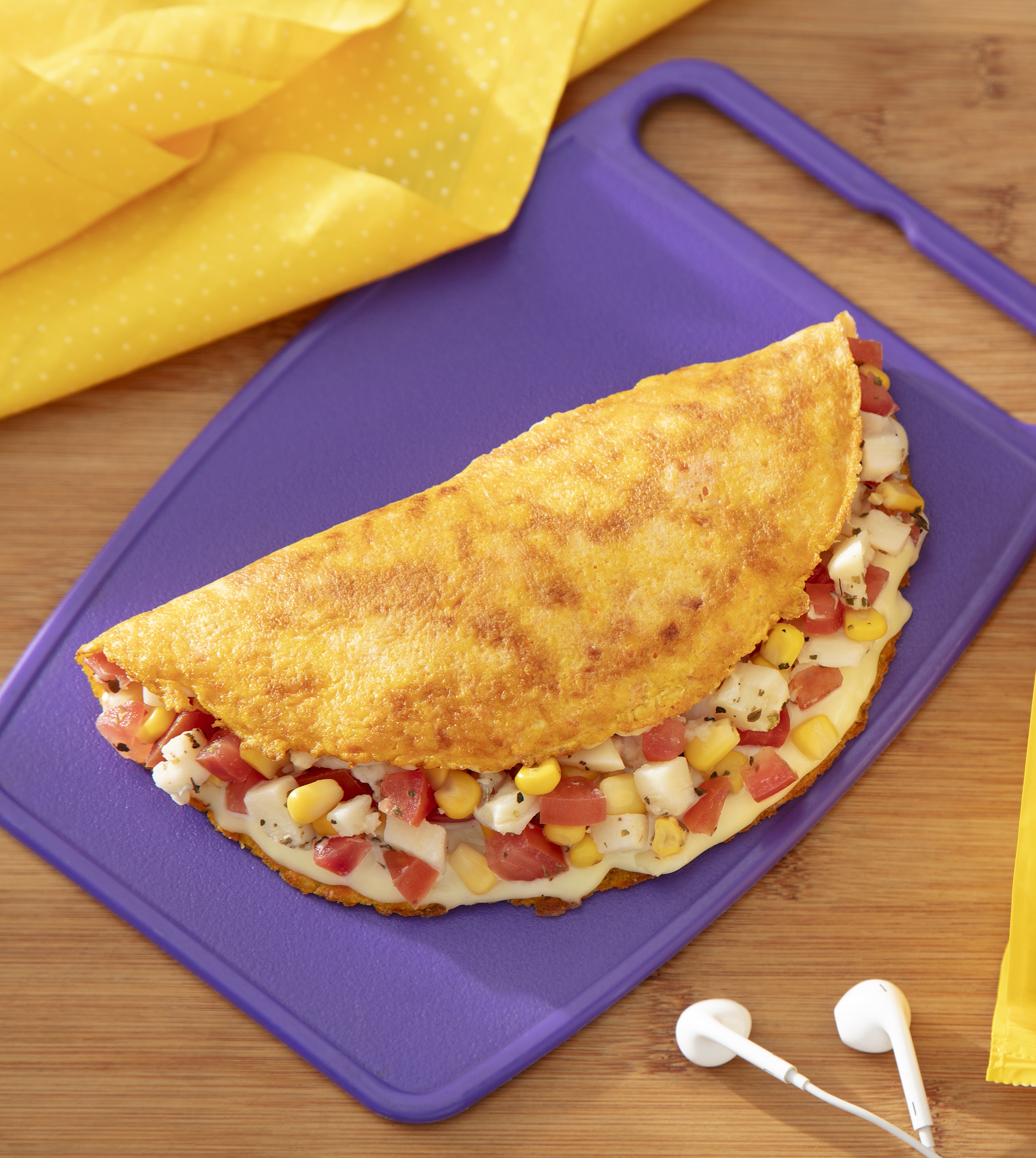 Receita de Crepioca de Legumes com NINHO