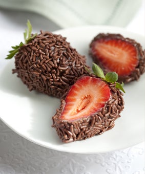 Coxinha de Brigadeiro com Morango