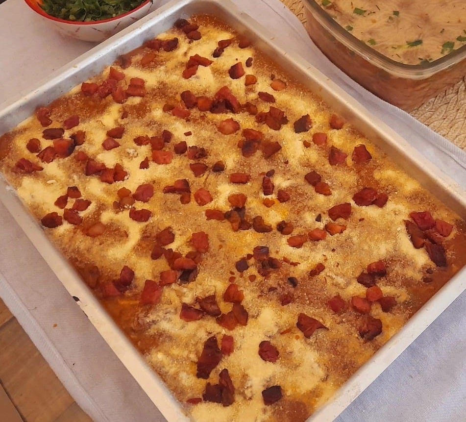 Polenta com Bacon