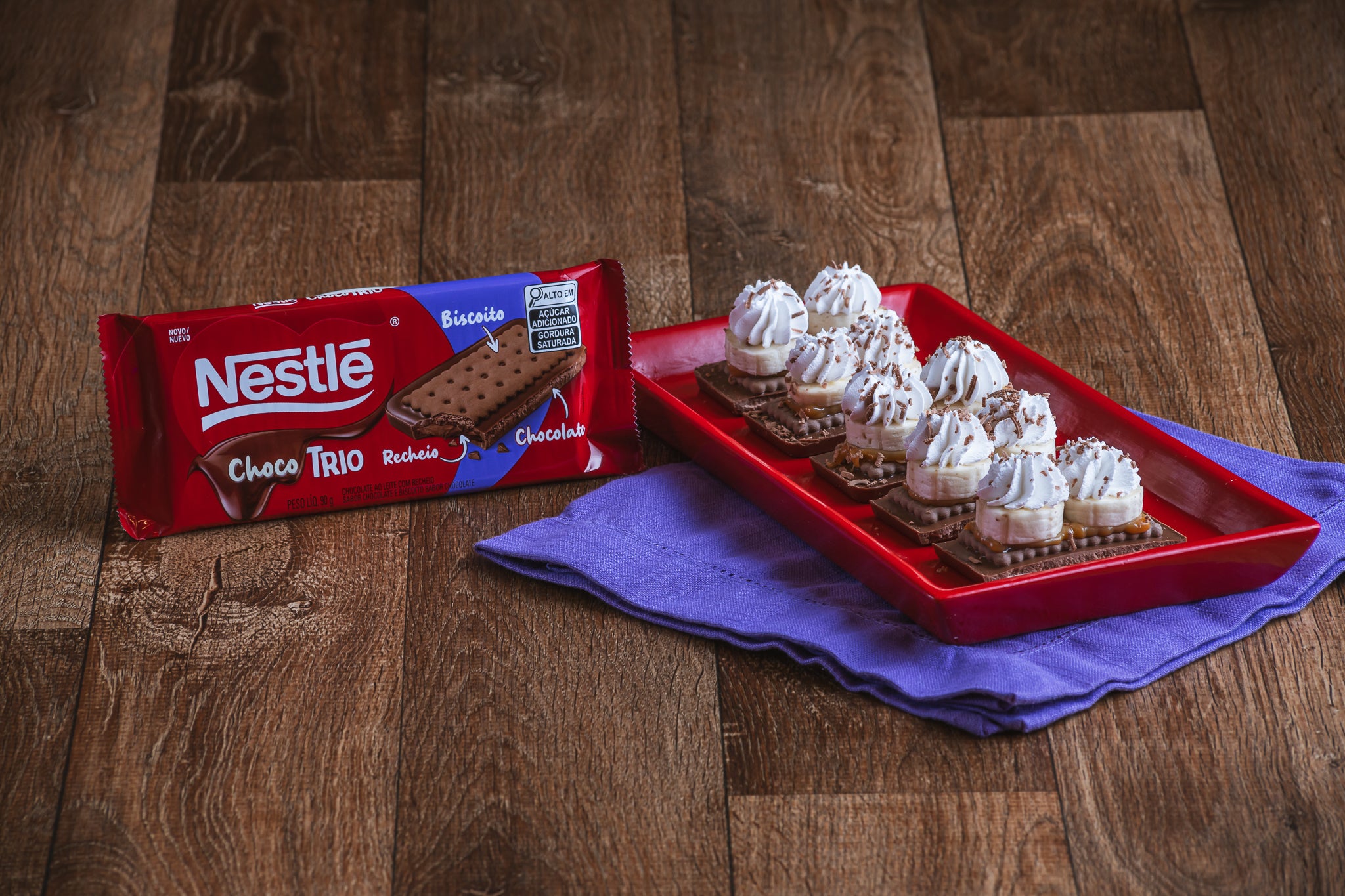 Receita de Mini Banoffee com Choco Trio