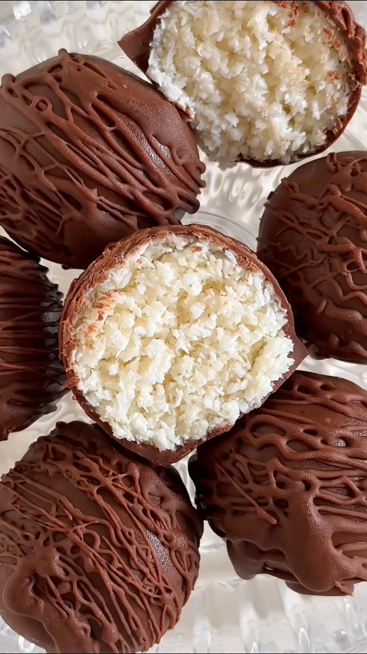 Receita de Trufa de Coco com Chocolate