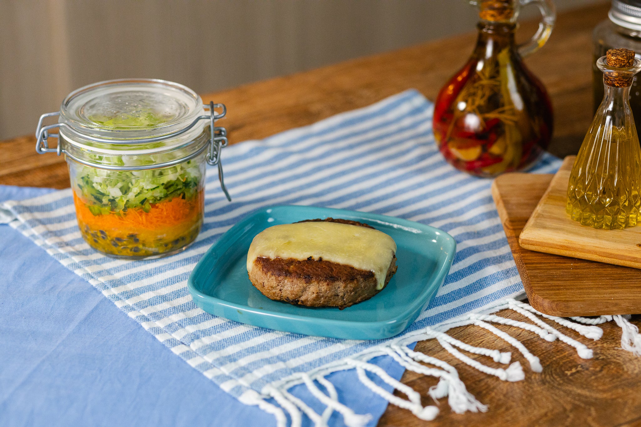 Receita de Hambúrguer no Prato