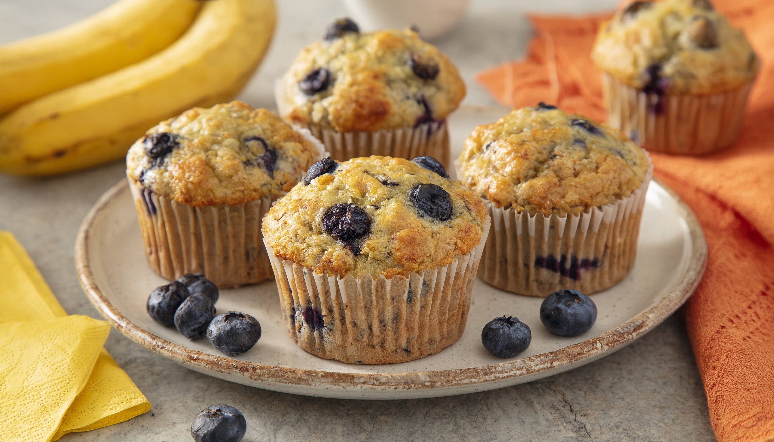 Receita de Muffin de Mucininho com Banana e Mirtilo