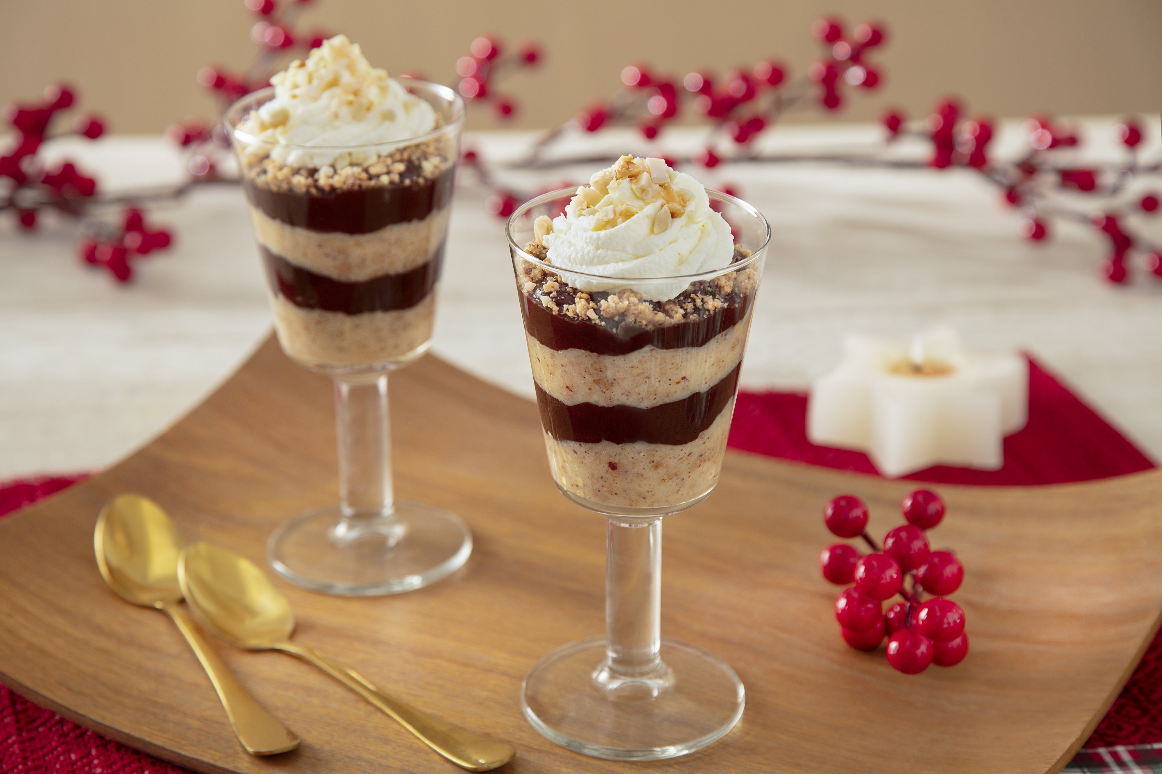 Receita de Taça de Paçoca com Chocolate