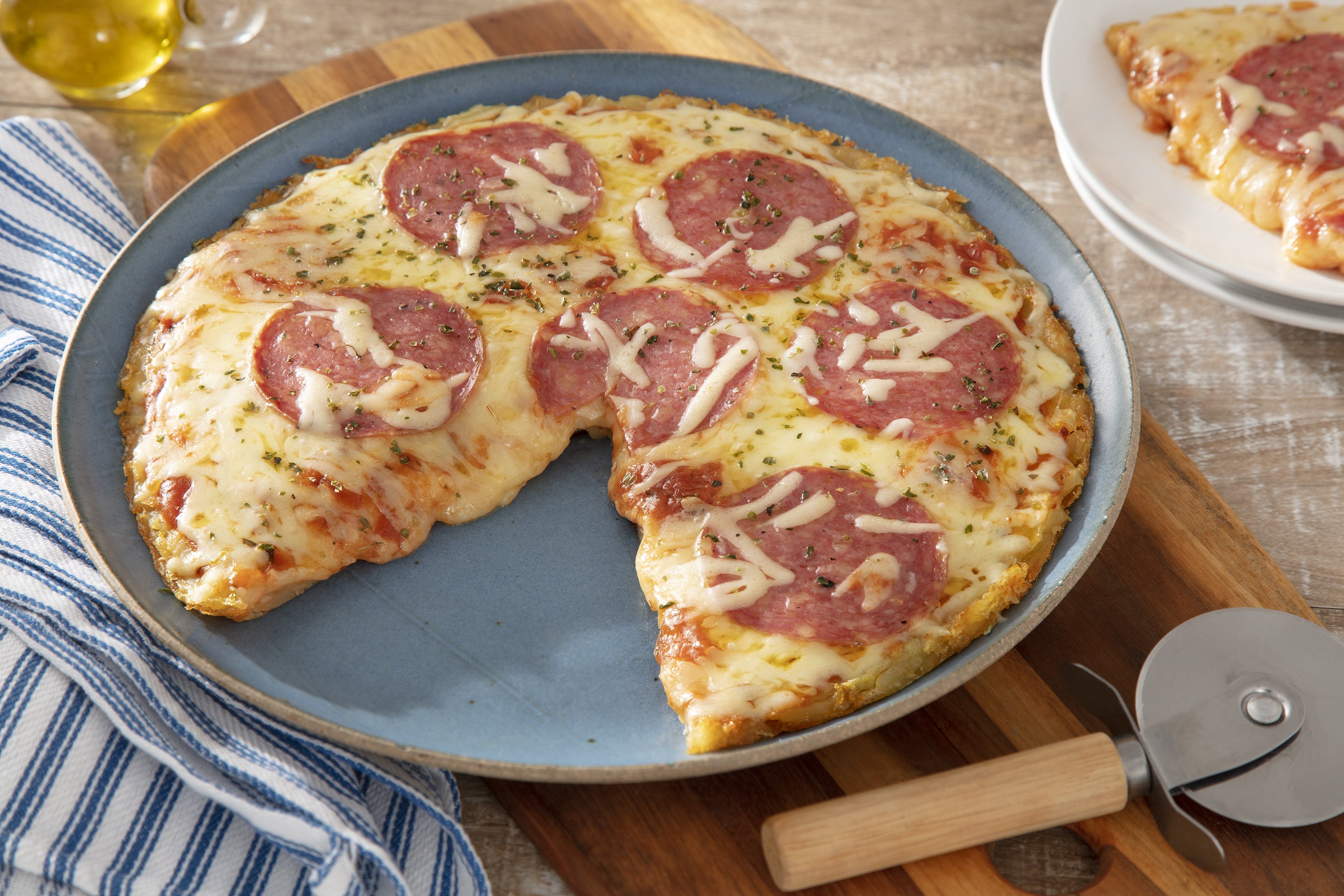 Pizza Caseira com Massa de Batata Receitas Nestlé