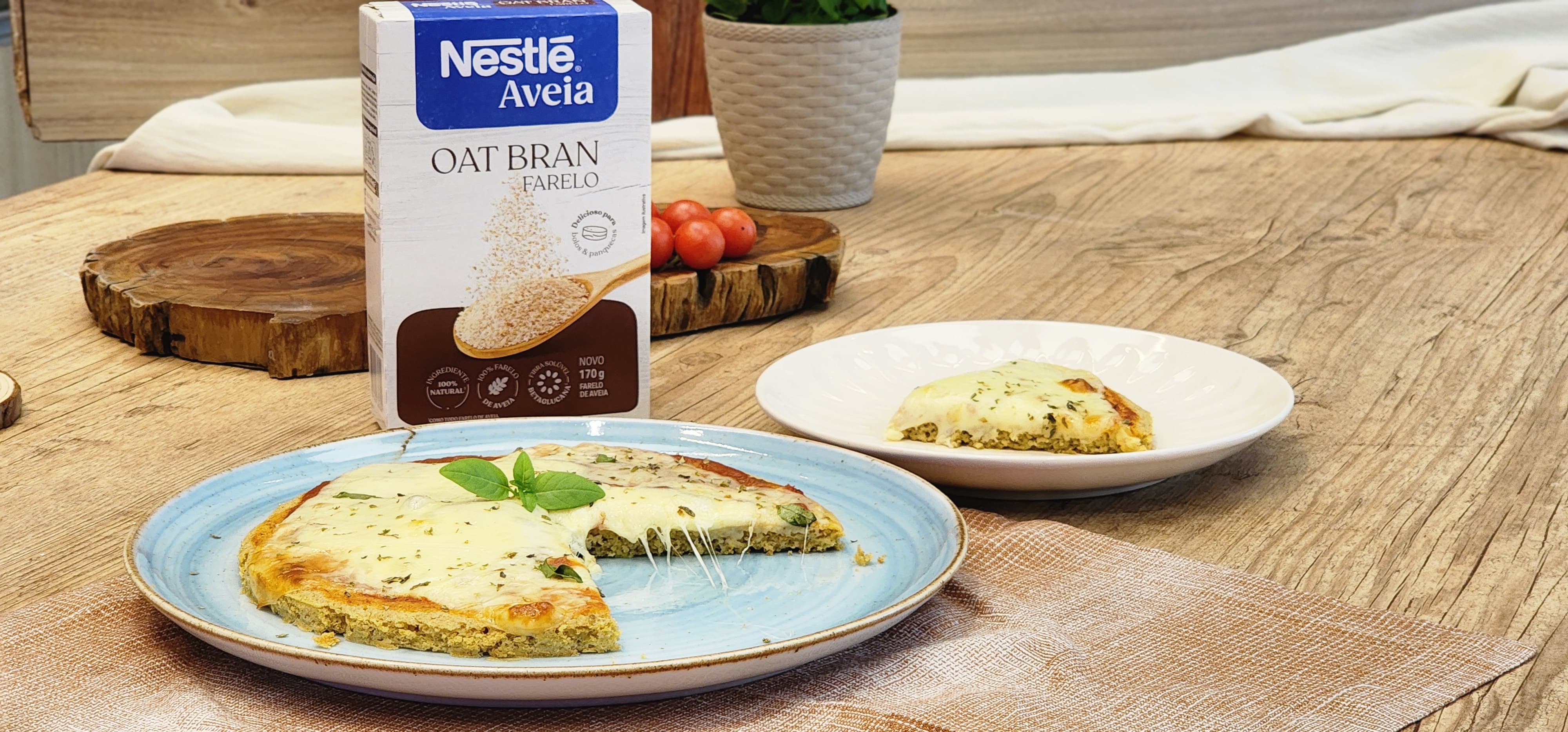 Receita de Pizza com Farelo de Aveia