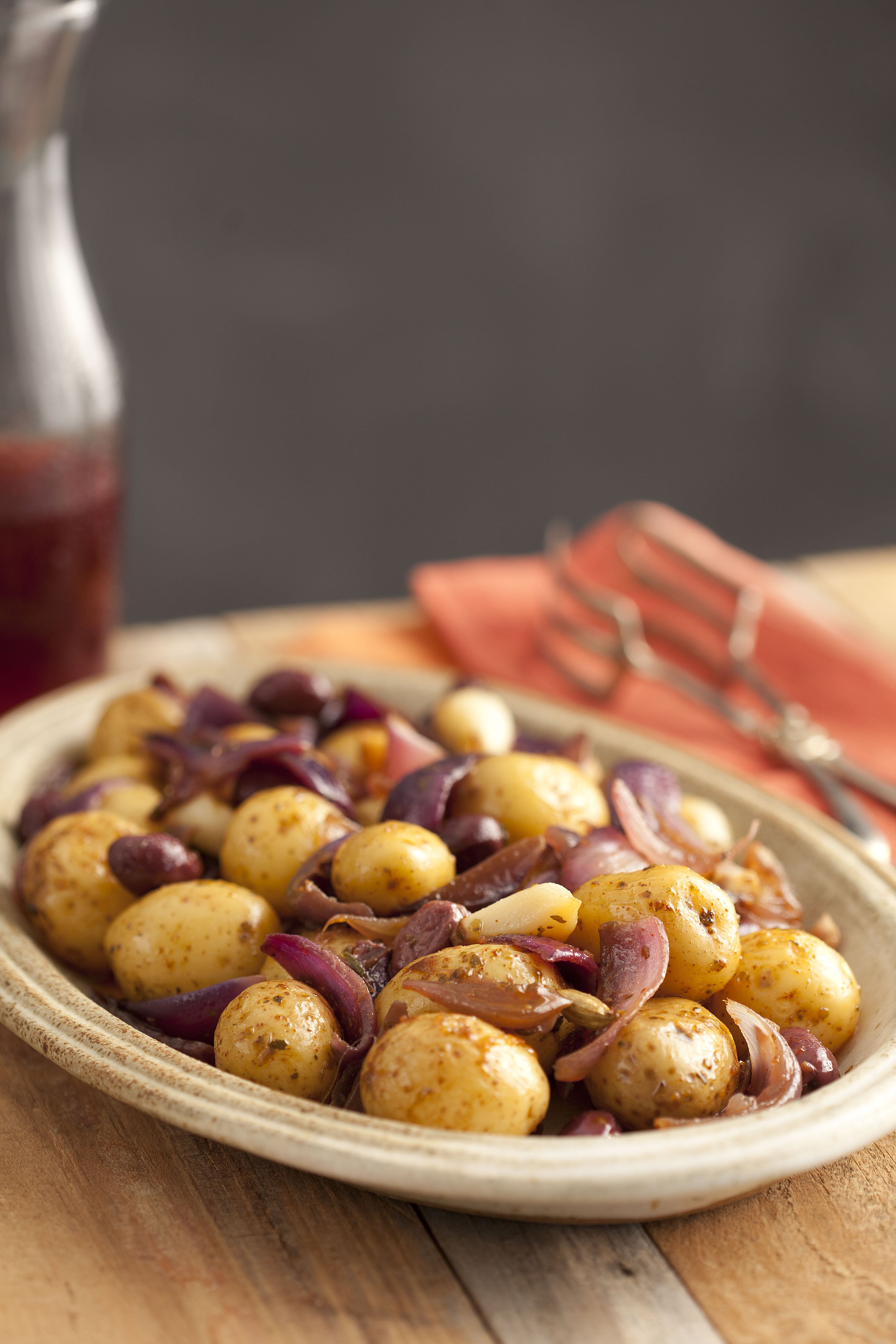 Batatas de Forno com Azeitonas e Especiarias
