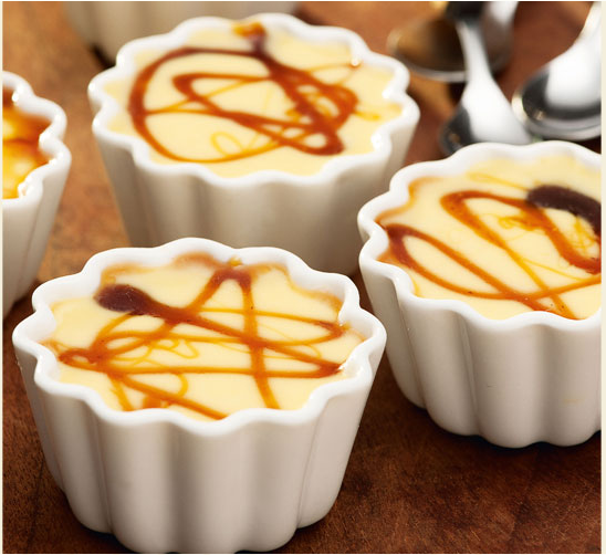 Mini Curau com Caramelo de Nescafé