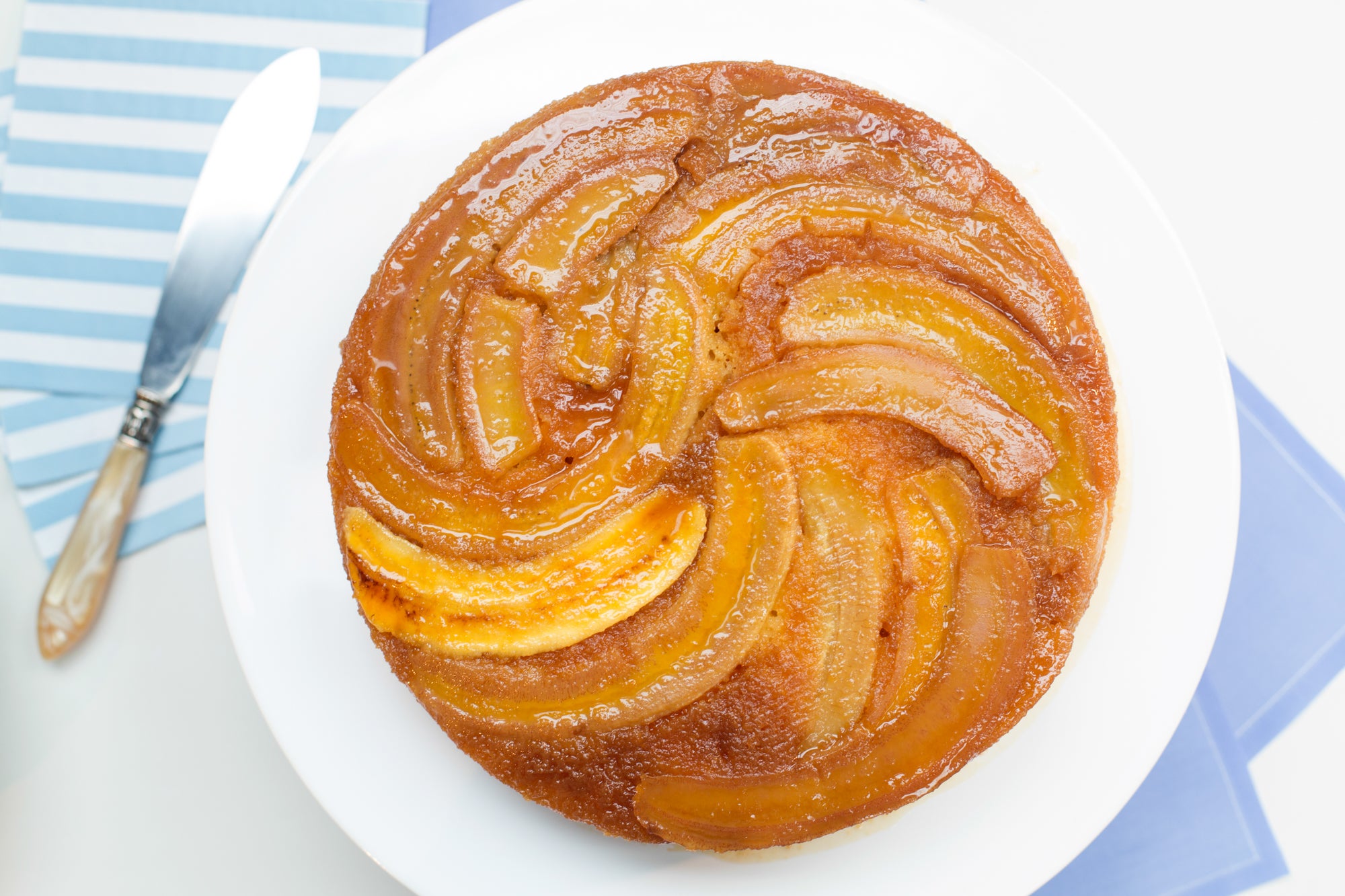Receita de Bolo Invertido de Banana