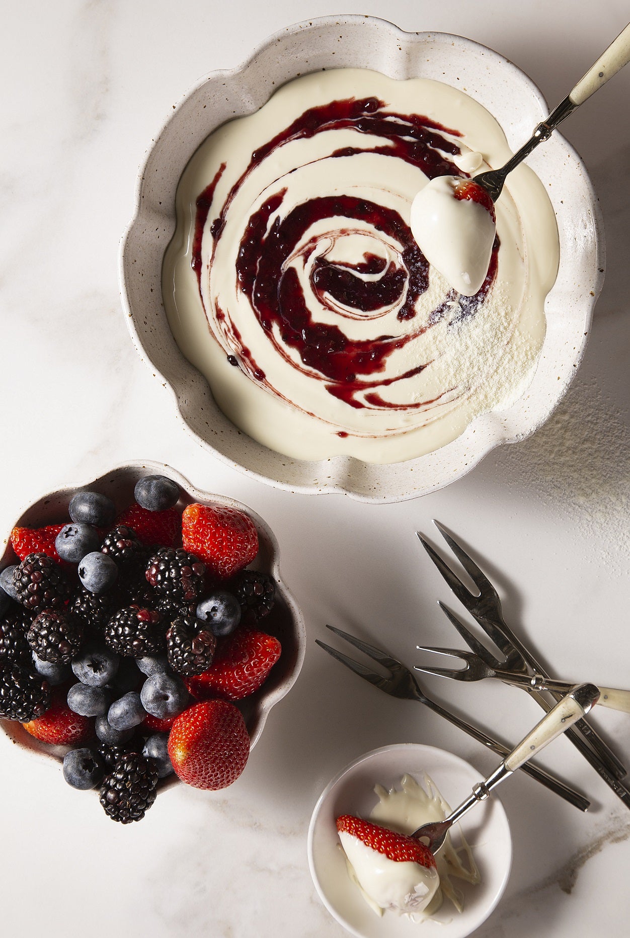 Fondue de Frutas Vermelhas