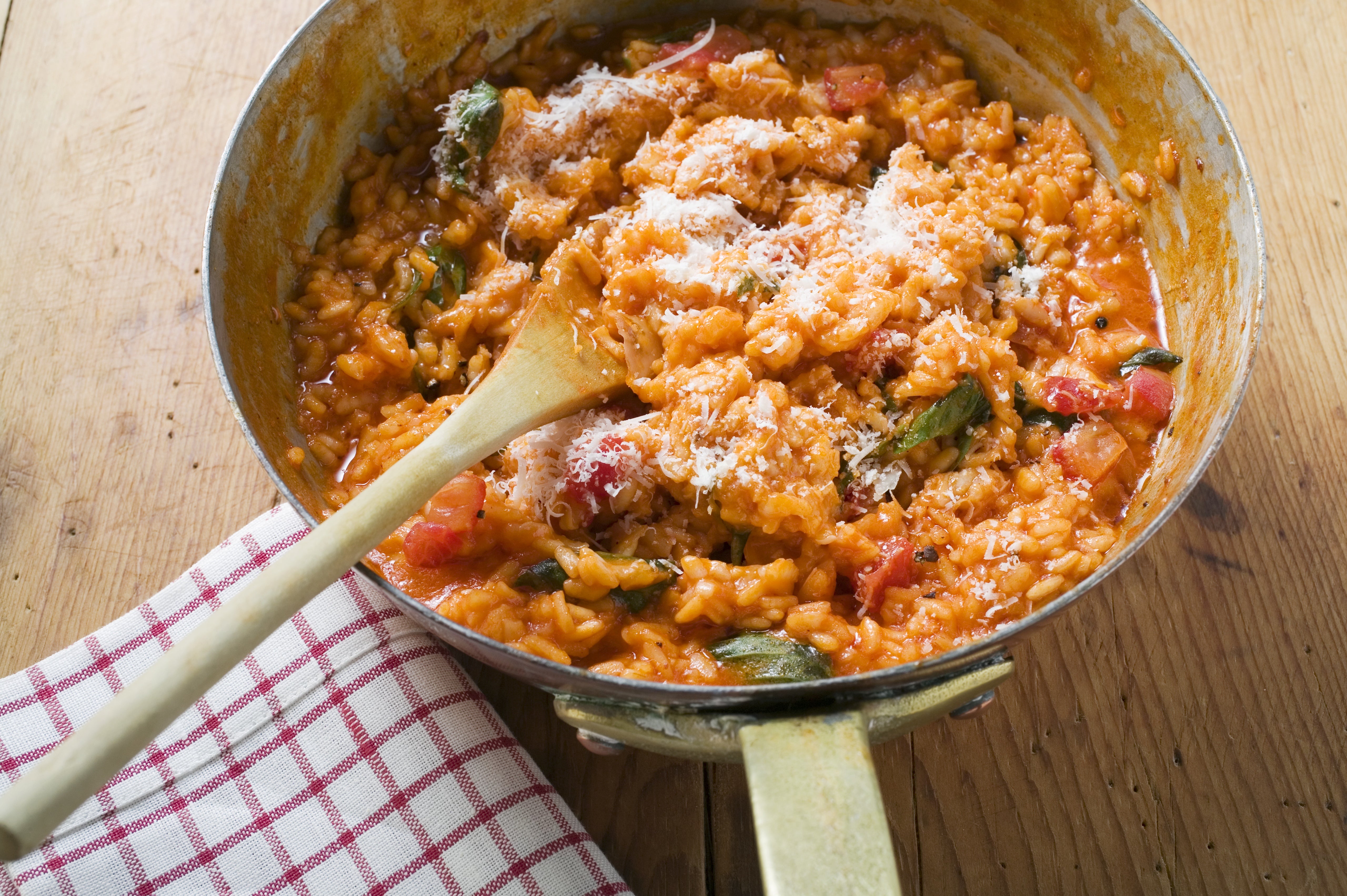 Risoto de Tomate Seco e Escarola