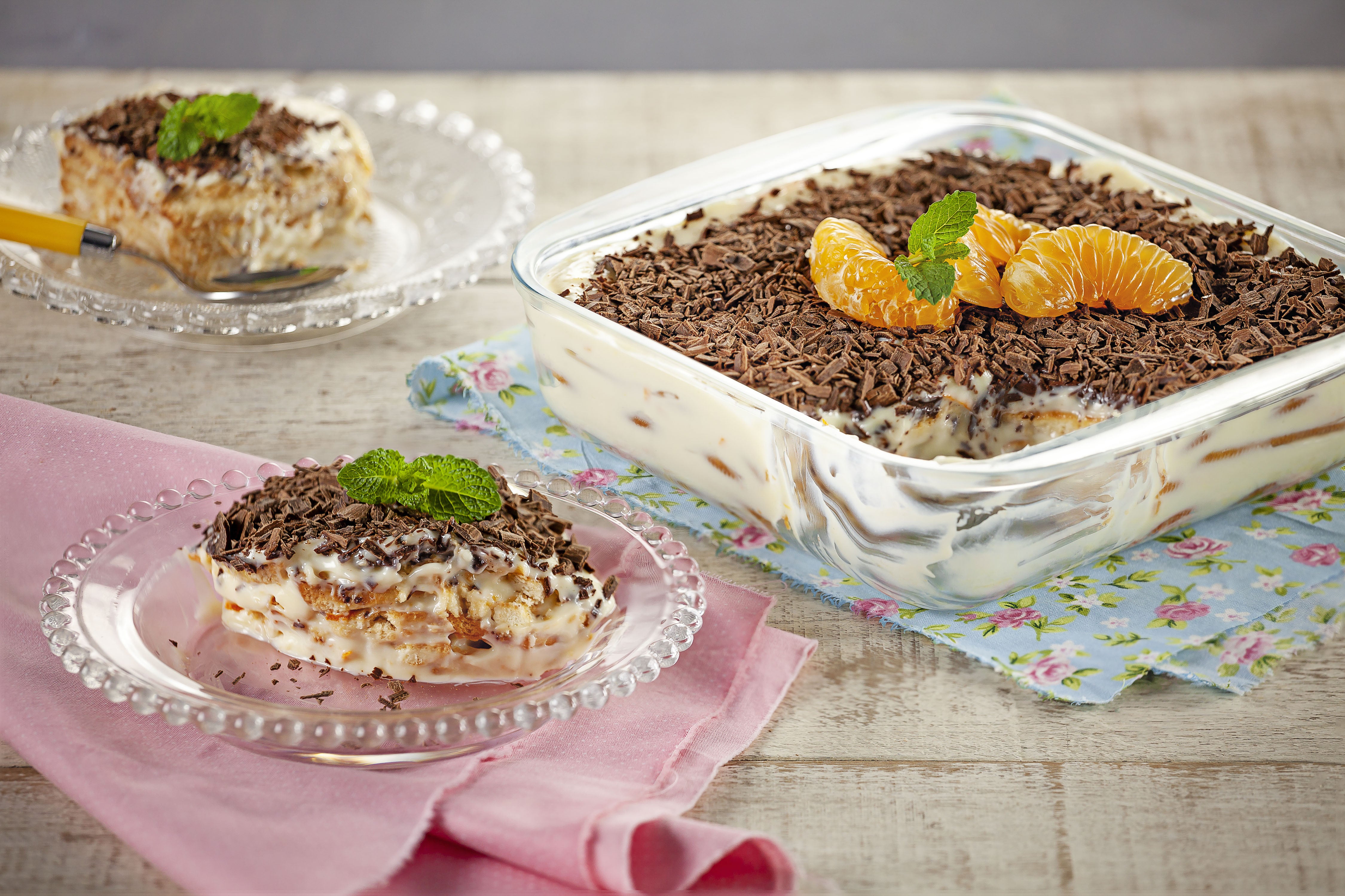 Pavê de Tangerina com Chocolate