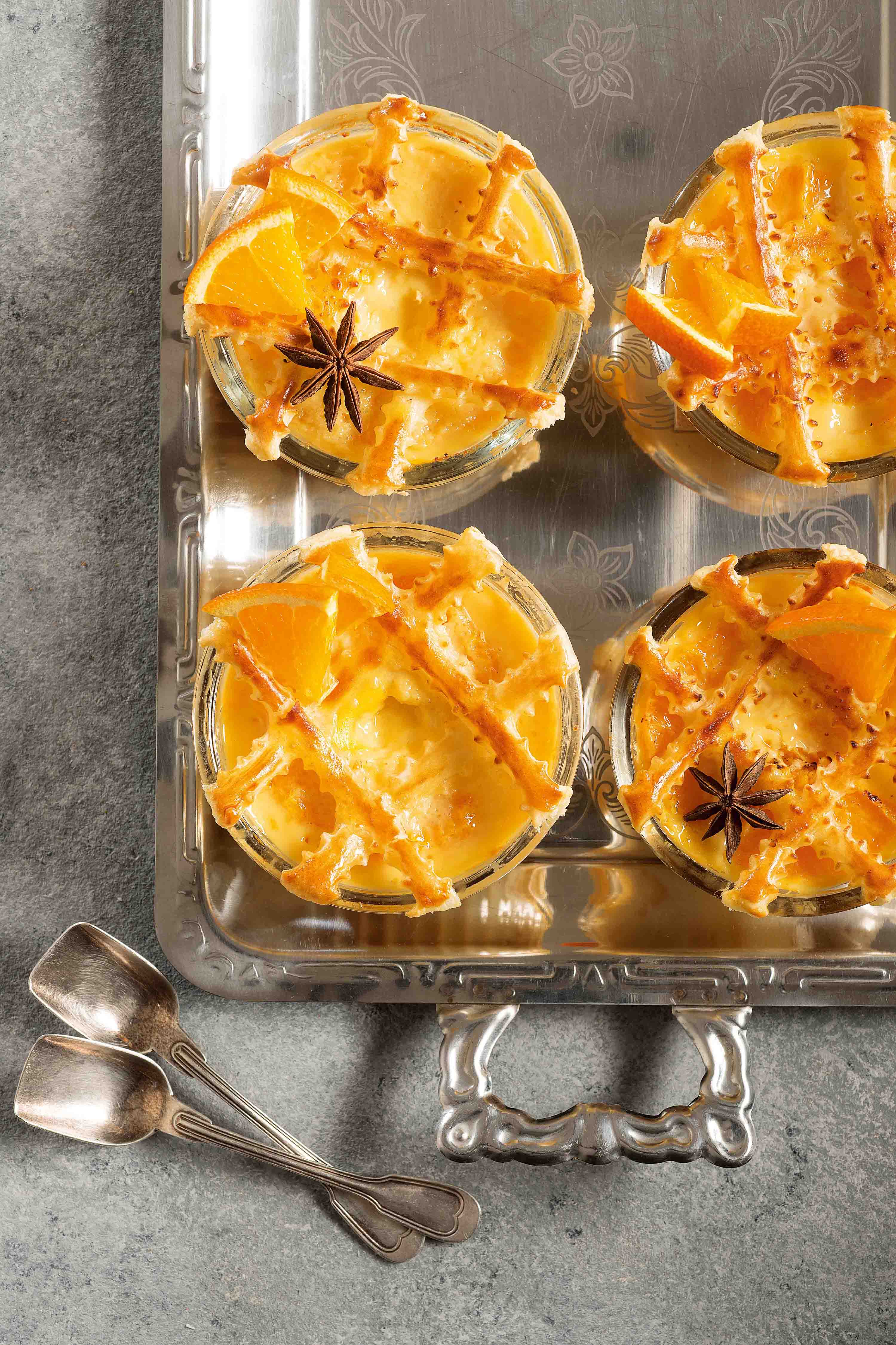 Creme de Leite Moça e Laranja com Crosta Folhada