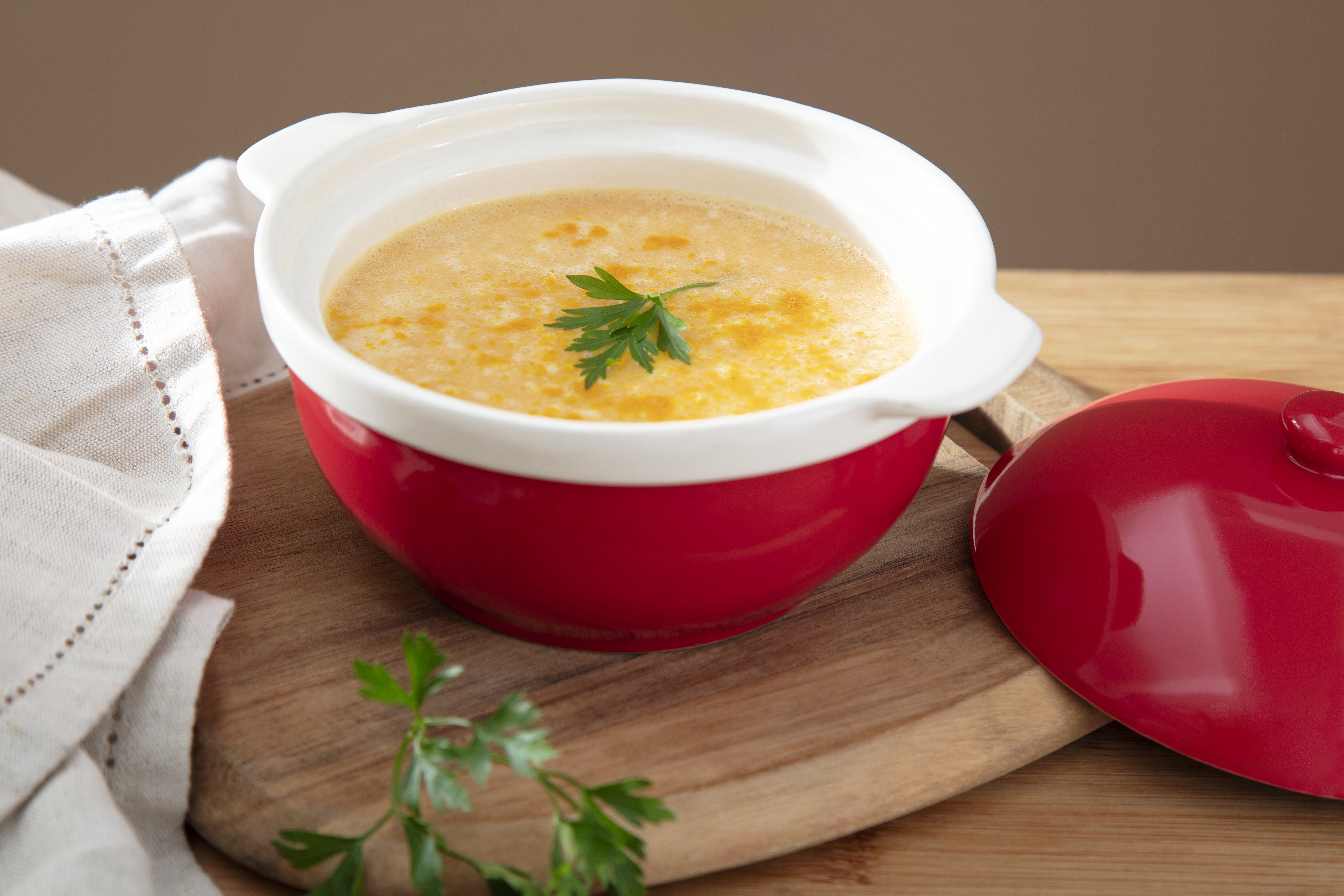 Receita de Creme de Cenoura e Mandioquinha com NOVASOURCE Ren