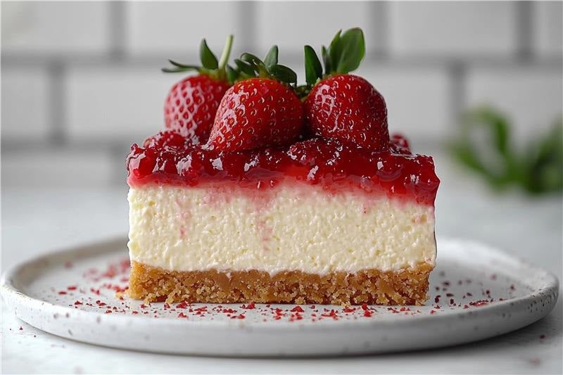 Receita de Cheesecake de Morango com Leite Ninho