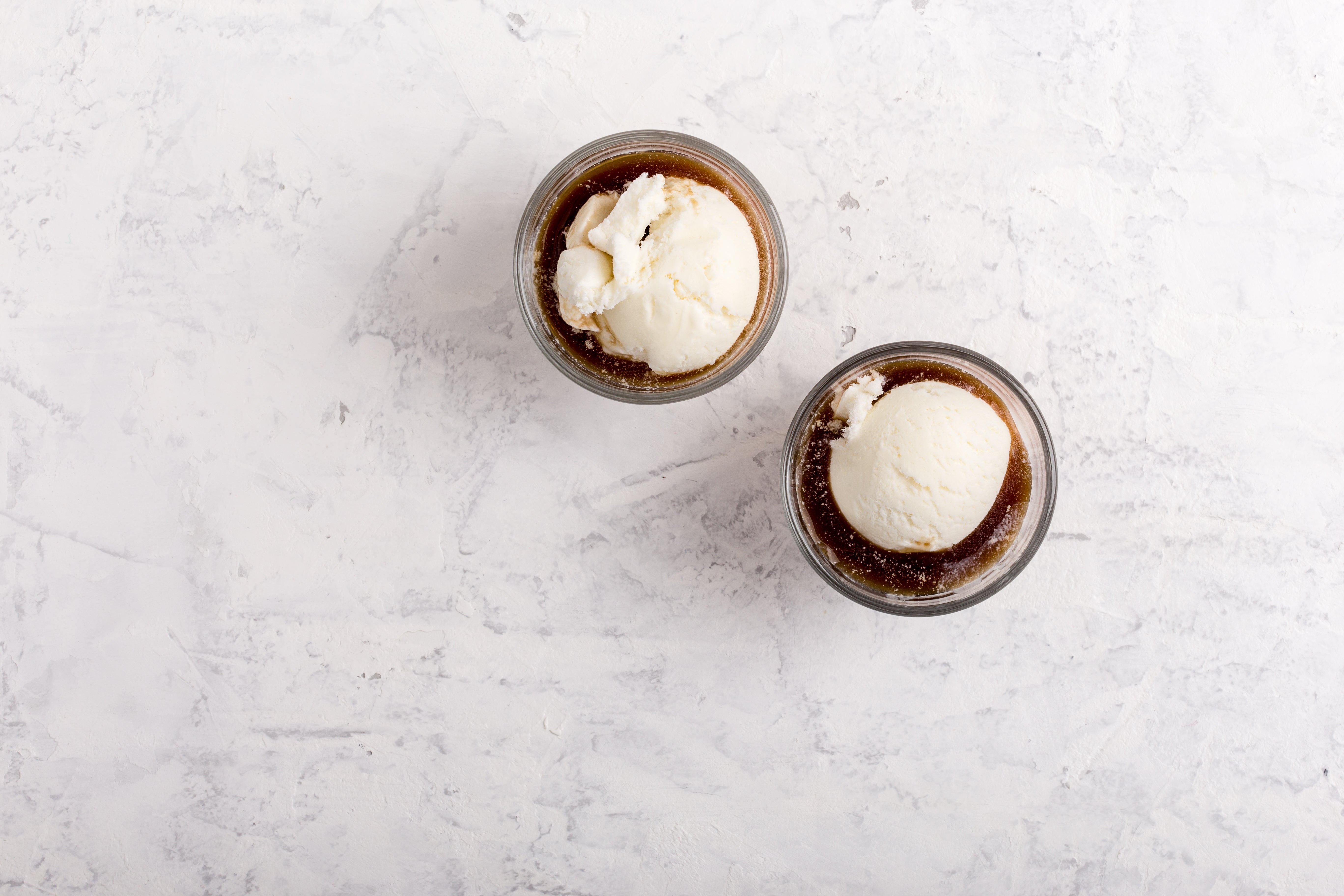 Affogato com Prestígio Morango