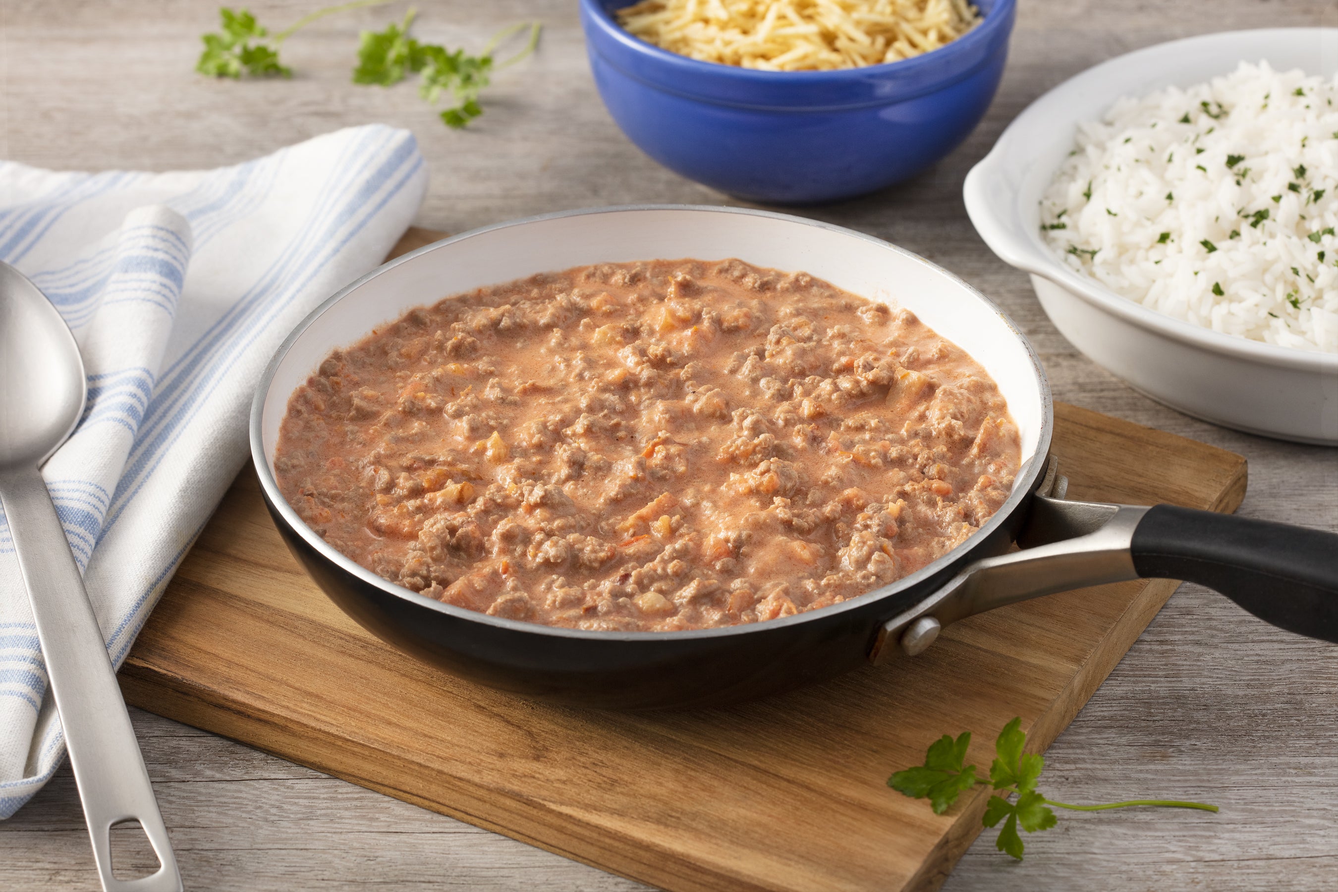 Strogonoff de Carne Moída
