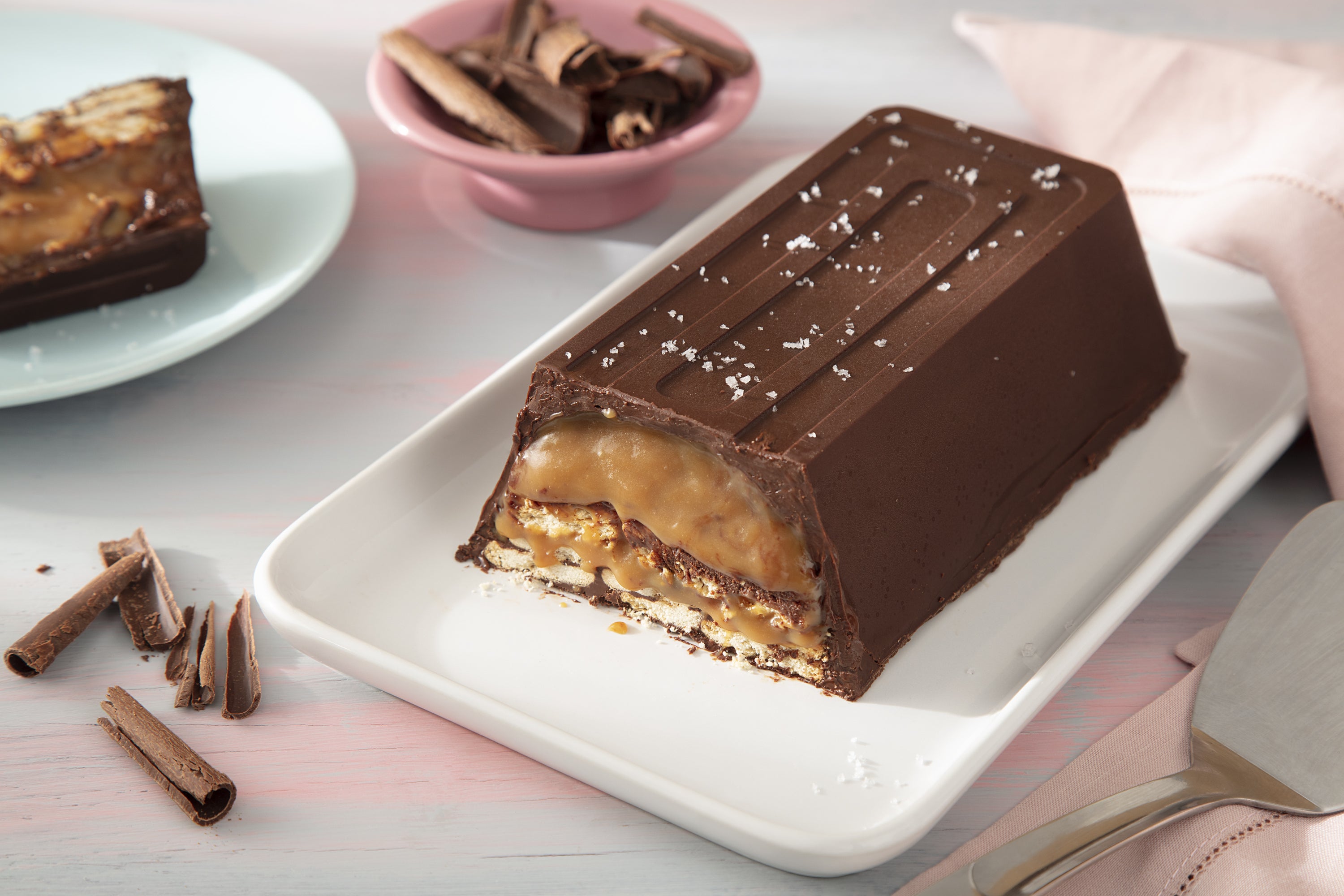 Barra de Chocolate e Caramelo Crocante