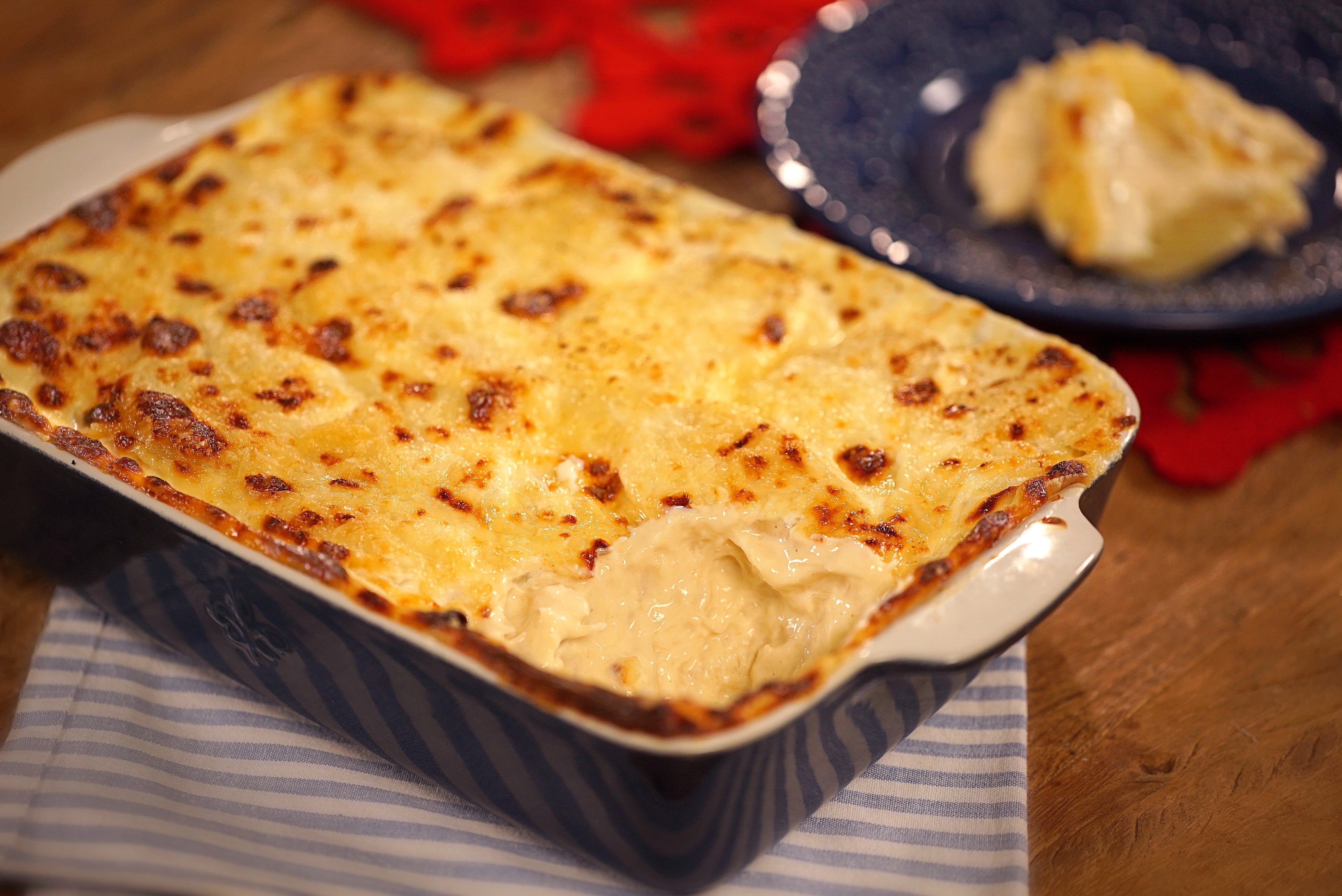 Gratin de Bacalhau com Requeijão e Batata